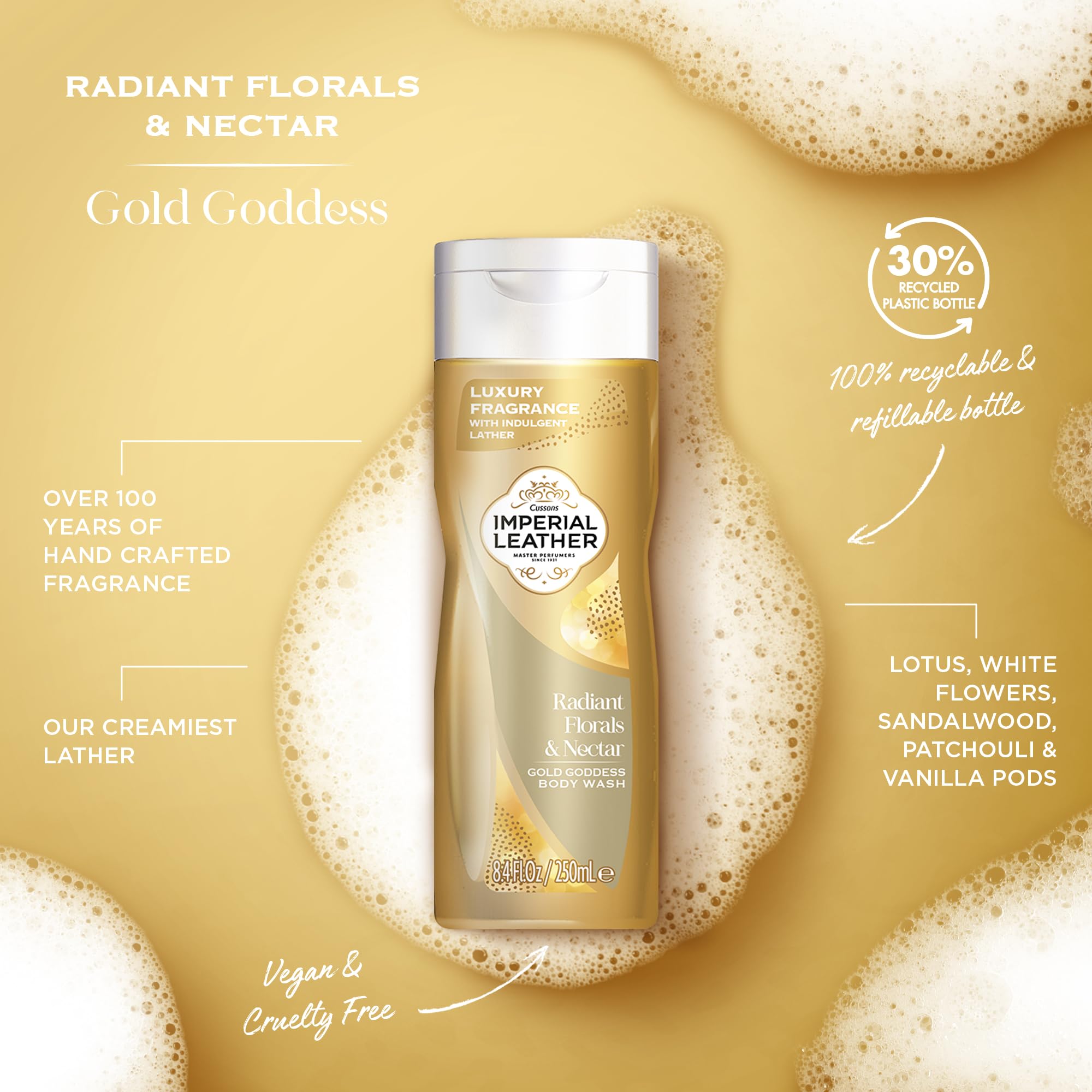 Imperial Leather Body Wash Cotton Flower & Vanilla 250ml