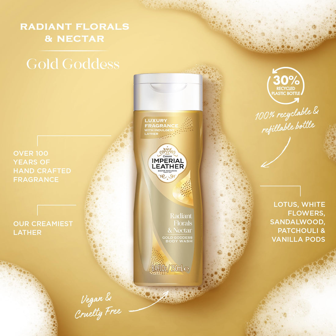 Imperial Leather Body Wash Cotton Flower & Vanilla 250ml