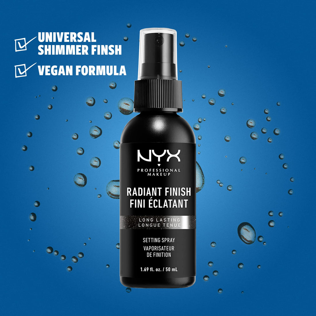 NYX PROFESSIONAL MAKEUP Makeup Setting Spray - Dewy Finish, Long-Lasting Face Mist for up to 16HR Wear, Vegan Formula