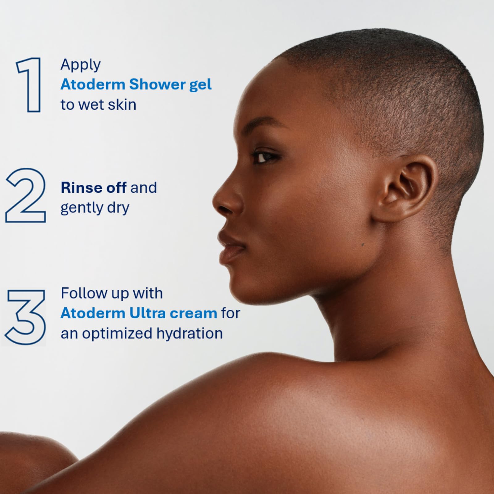 Bioderma Atoderm Shower Gel - Body Wash for Normal, Dry & Sensitive Skin, Gentle Cleanser that Softens & Protects Skin, Soap Free, Subtle Fragrance - 1L