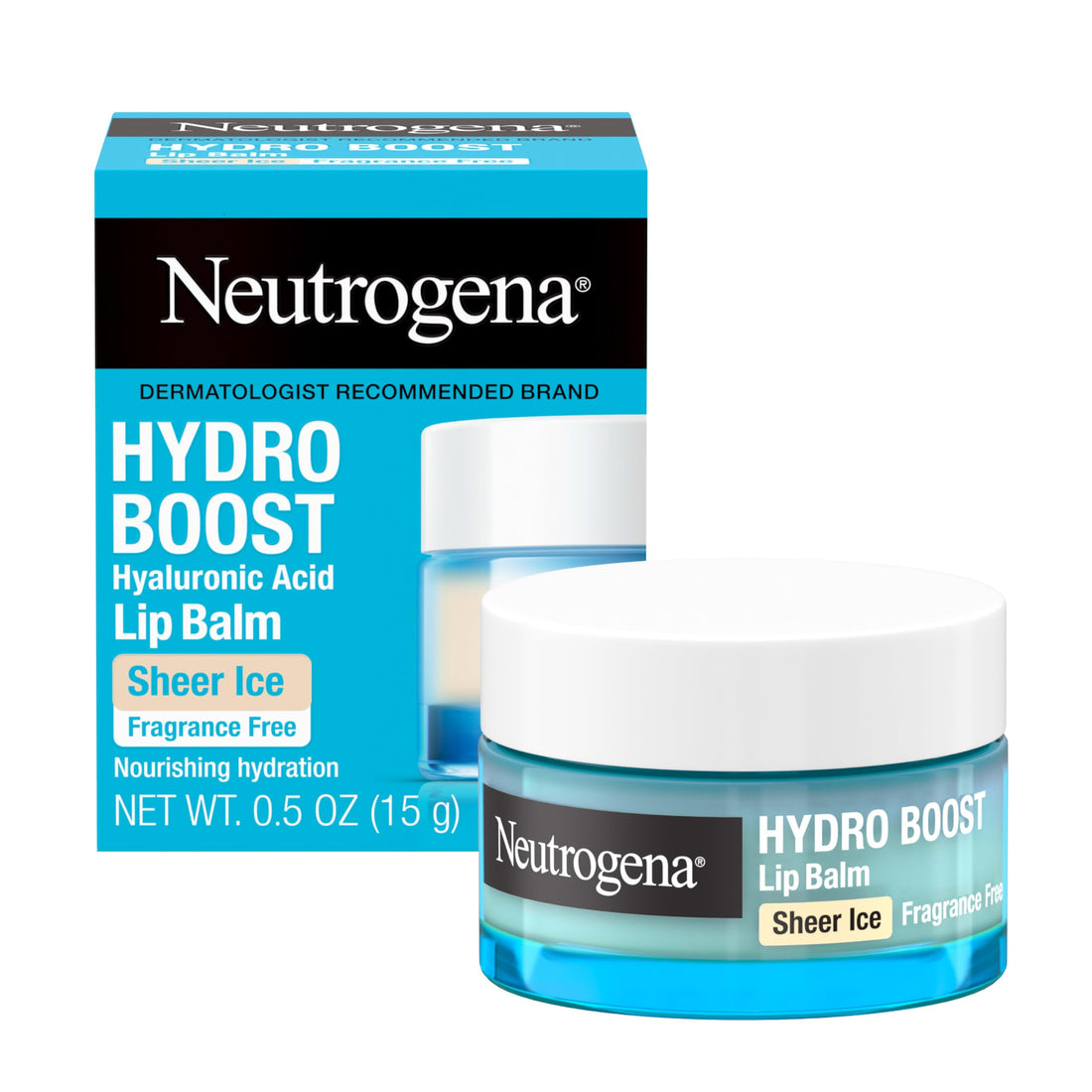 Neutrogena Hydro Boost Hyaluronic Acid Lip Balm, Nourishing Vitamin E Leaves Lips Feeling Hydrated, Sheer Pink Tinted Color with a Sweet Berry Flavor, Sheer Berry, 0.5 oz Halalzen