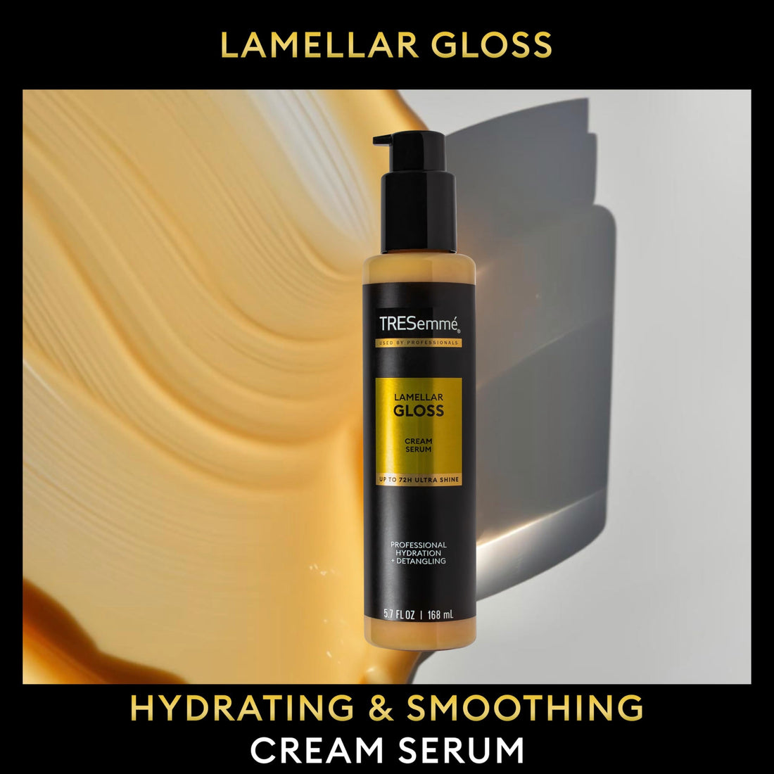 TRESemmé Hydrating & Detangling Cream Serum Lamellar Gloss Ultra Shine Up to 72H 5.7 Fl Oz | Hydrating, Detangling, Ultra Shine, Up to 72H Halalzen