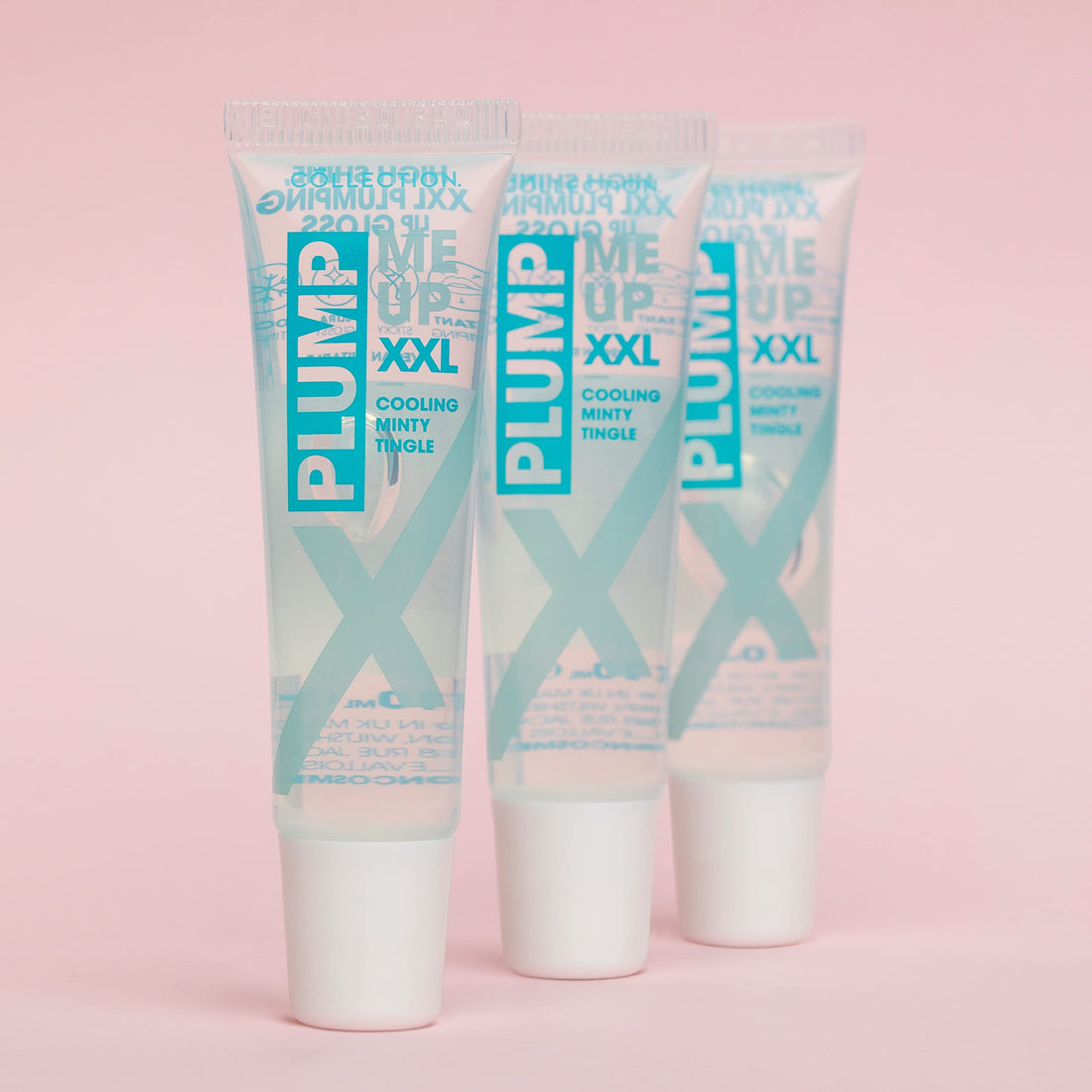 Collection Cosmetics Plumping, High-Shine, Non-Sticky, Plump Me Up Scented Lip Gloss, 10ml, Clear, Peppermint Halalzen