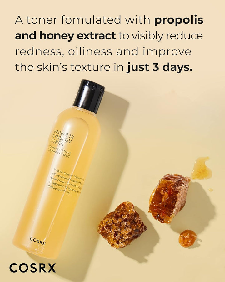 COSRX Full Fit Propolis Toner 72% Propolis Extract, Korean Glow Toner for Face, Healthy Glow Boosting, Hydrating Dewy Essence for Soft Plump Skin, Korean Skincare 150ml Halalzen