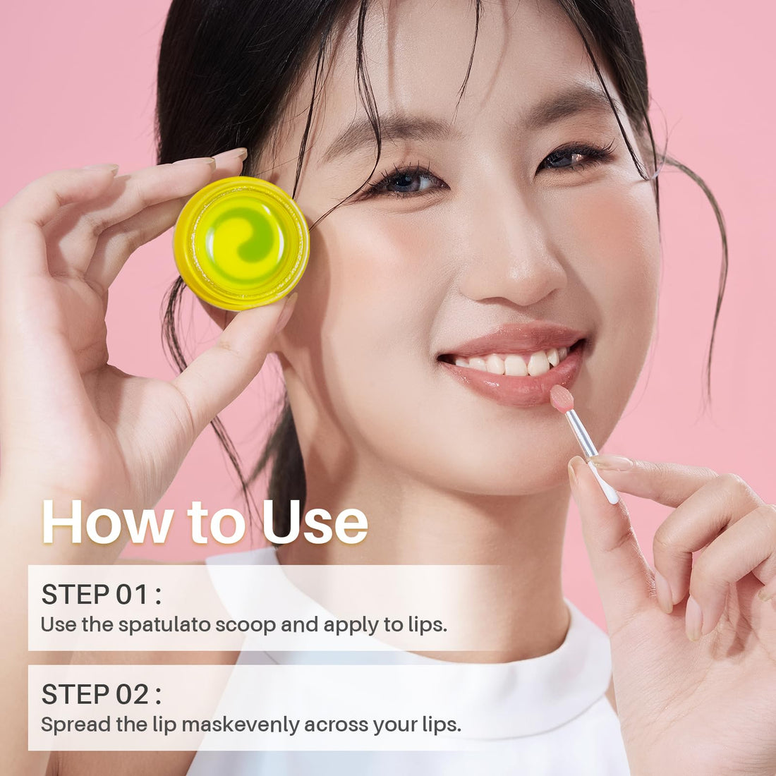 SPODARE Lemon Lip Mask, Hydrating Overnight Lip Sleeping Mask, Lip Moisturizer for Dry Cracked Lips Care, Dual-Color Lips Balm for Nourishing and Softening Lips, Minimizes Fine Lines - 12g Halalzen