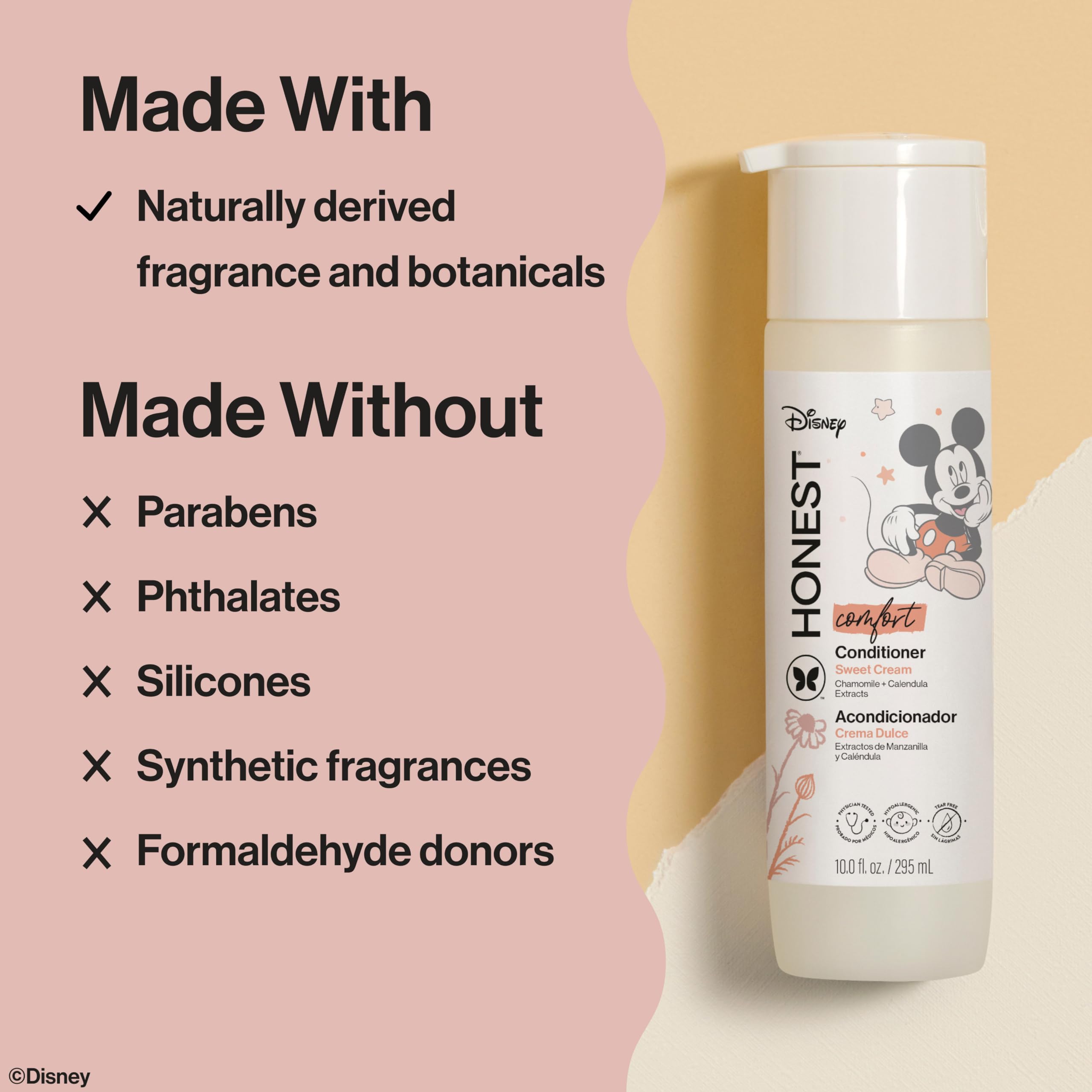 The Honest Company Baby Shampoo, Body Wash & Conditioner Duo, 2-in-1 Cleansing, Silicone-Free, Naturally Derived, Lavender Calm Scent, 20 fl oz Halalzen