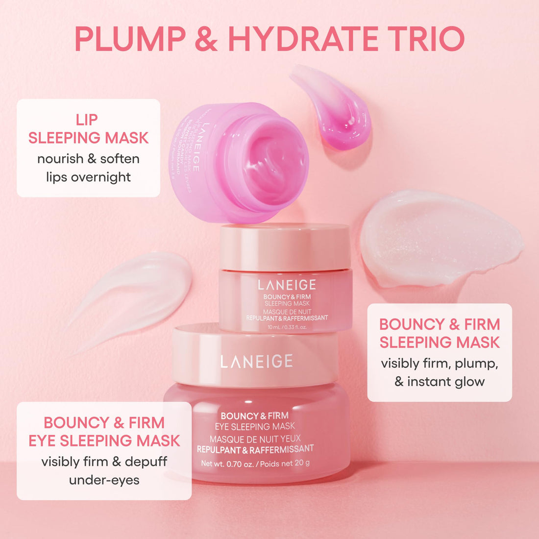 LANEIGE Lip Sleeping Mask: Nourish, Hydrate, Vitamin C, Murumuru & Shea Butter, Antioxidants, Flaky, Dry Lips Halalzen
