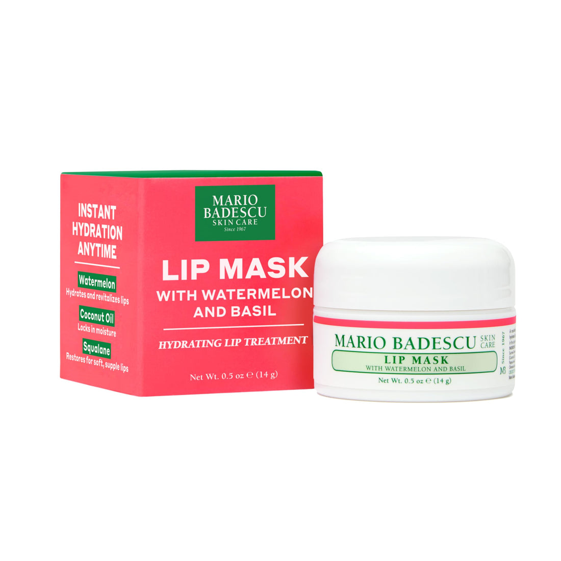 Mario Badescu Lip Mask, Overnight Lip Treatment Enriched With Skin Softening Coconut Oil and Hydrating Shea Butter Halalzen