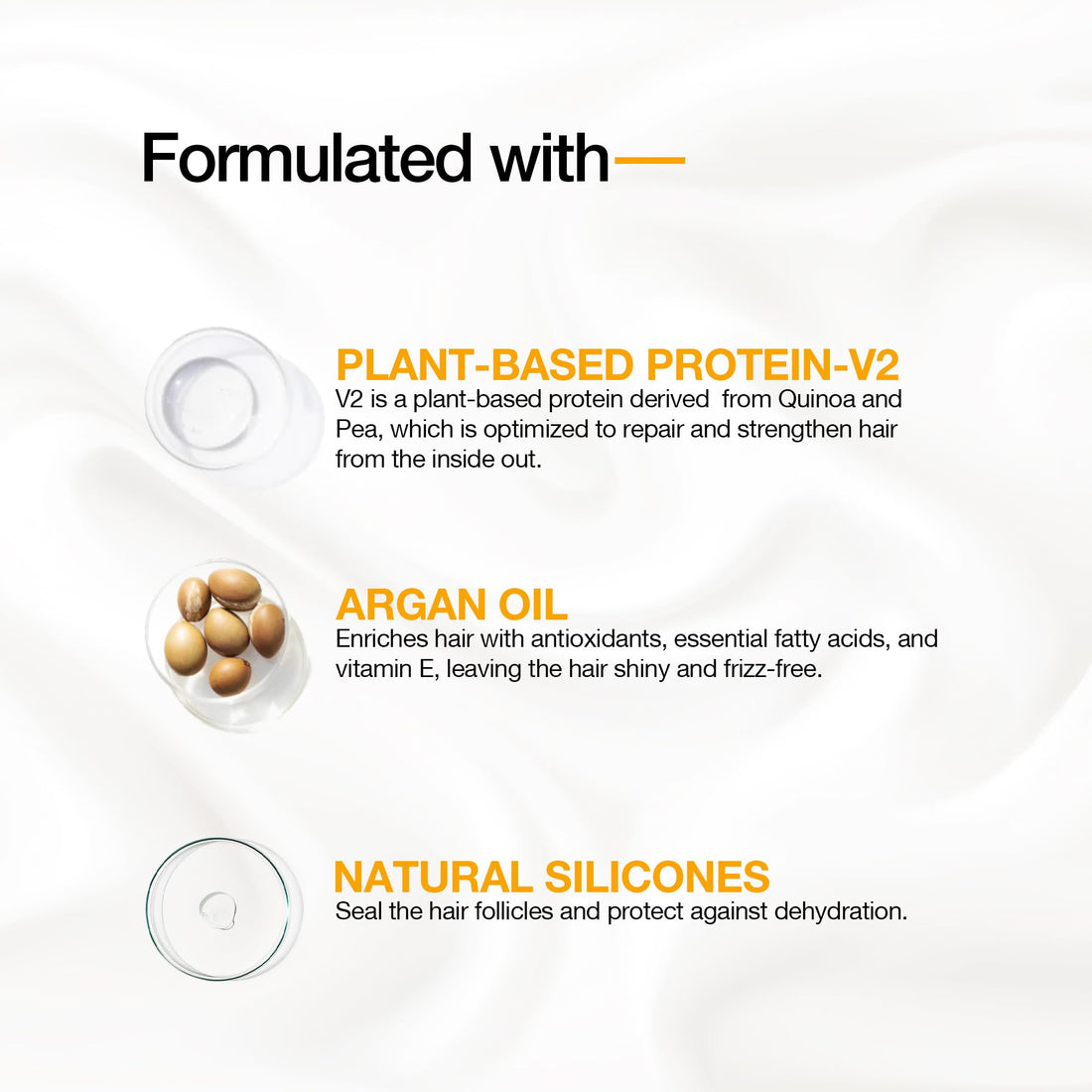 Hair Oil Keratin Treatment Serum By GK HAIR - Argan Oil Lightweight Formula For Frizz Control Heat Protection Add Shine Repair Dry Damaged Hydrating Sulfate Free All Hair Types Men Women - 50ml