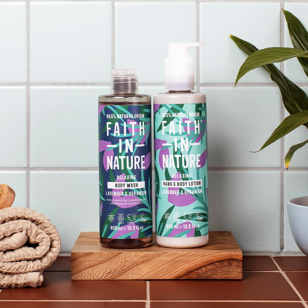 Faith In Nature Natural Aloe Vera Body Wash, Soothing Shower Gel, Vegan and Cruelty Free, No SLS or Parabens, 400 ml