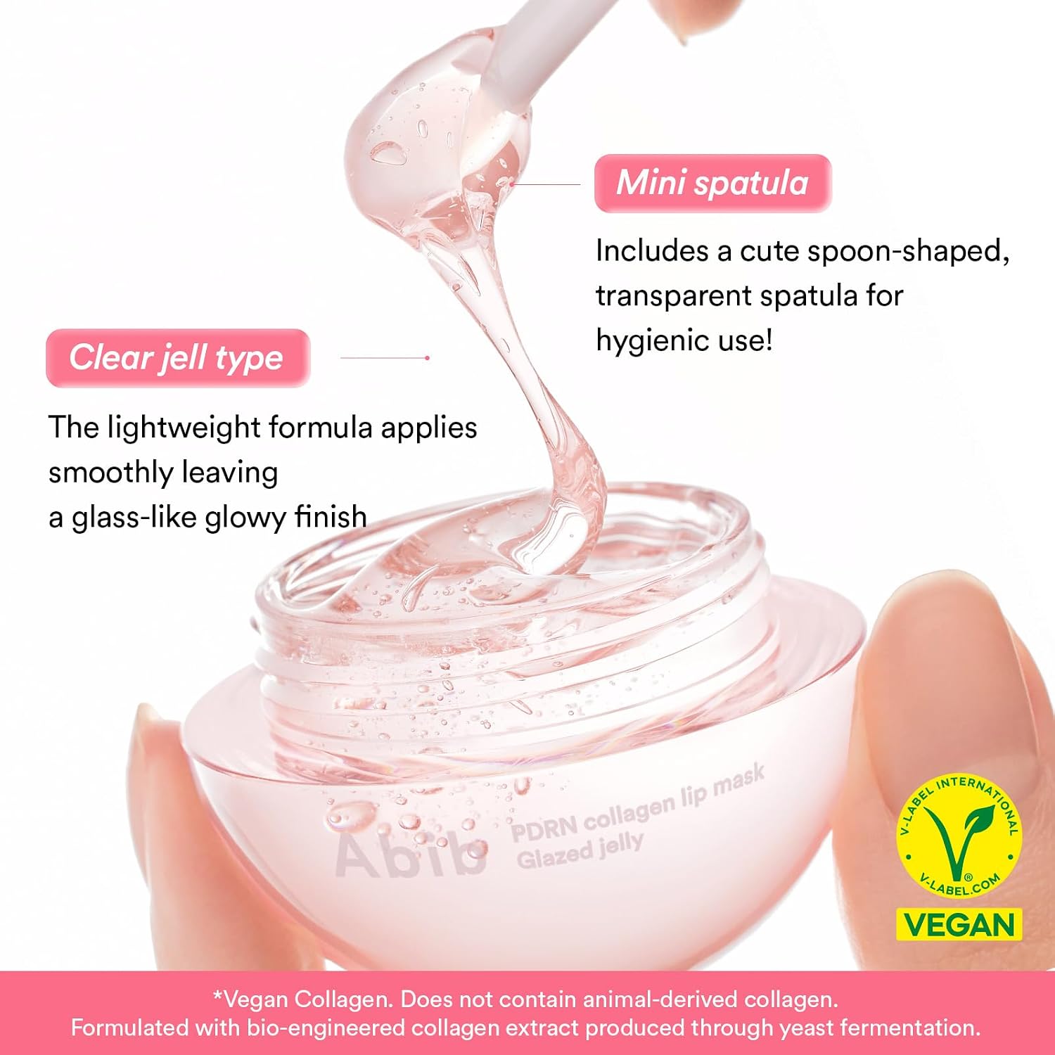 Abib PDRN Collagen Lip Mask Glazed Jelly 0.38 fl oz | Korean Lip Butter Balm Overnight Sleeping Mask Hydrating Care Moisturizer Treatment for Flakey, Dry Lips Halalzen