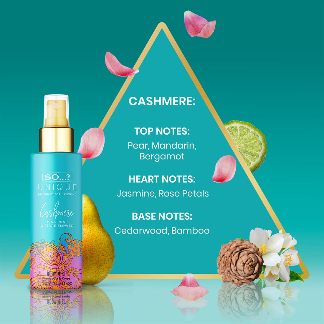 So…? Unique Grande Womens Mini Mist Gift Set, Body Mist Fragrance Spray (6x50ml) Halalzen