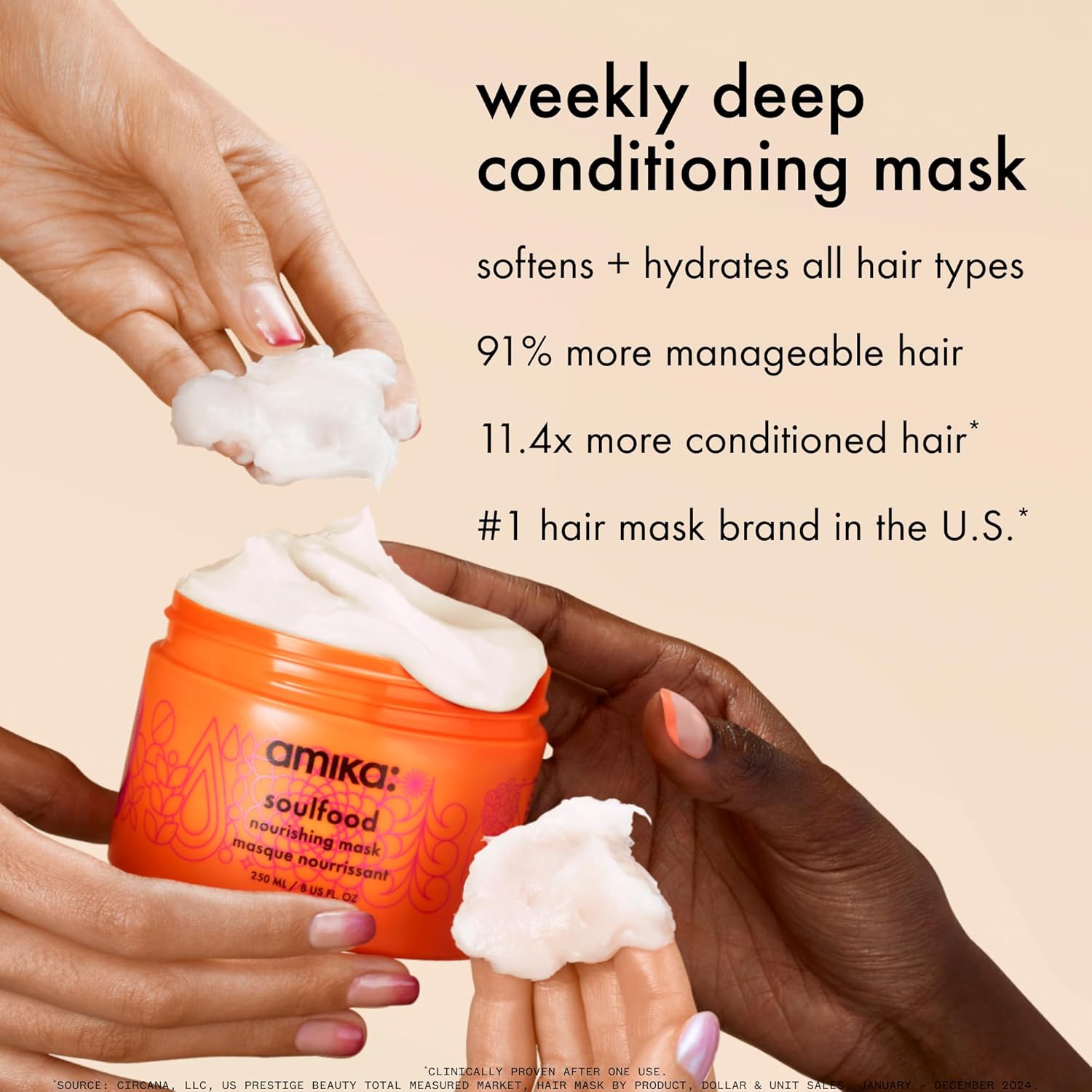 amika soulfood nourishing mask, 100ml Halalzen