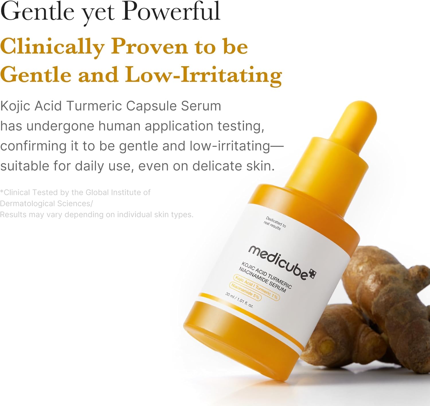 medicube Kojic Acid Turmeric Clarifying & Balancing Capsule Serum for Troubled Skin | Soothing & Brightening Facial Serum | Niacinamide & Glow Capsules for Hydration and Barrier Support | 1.01 fl.oz
