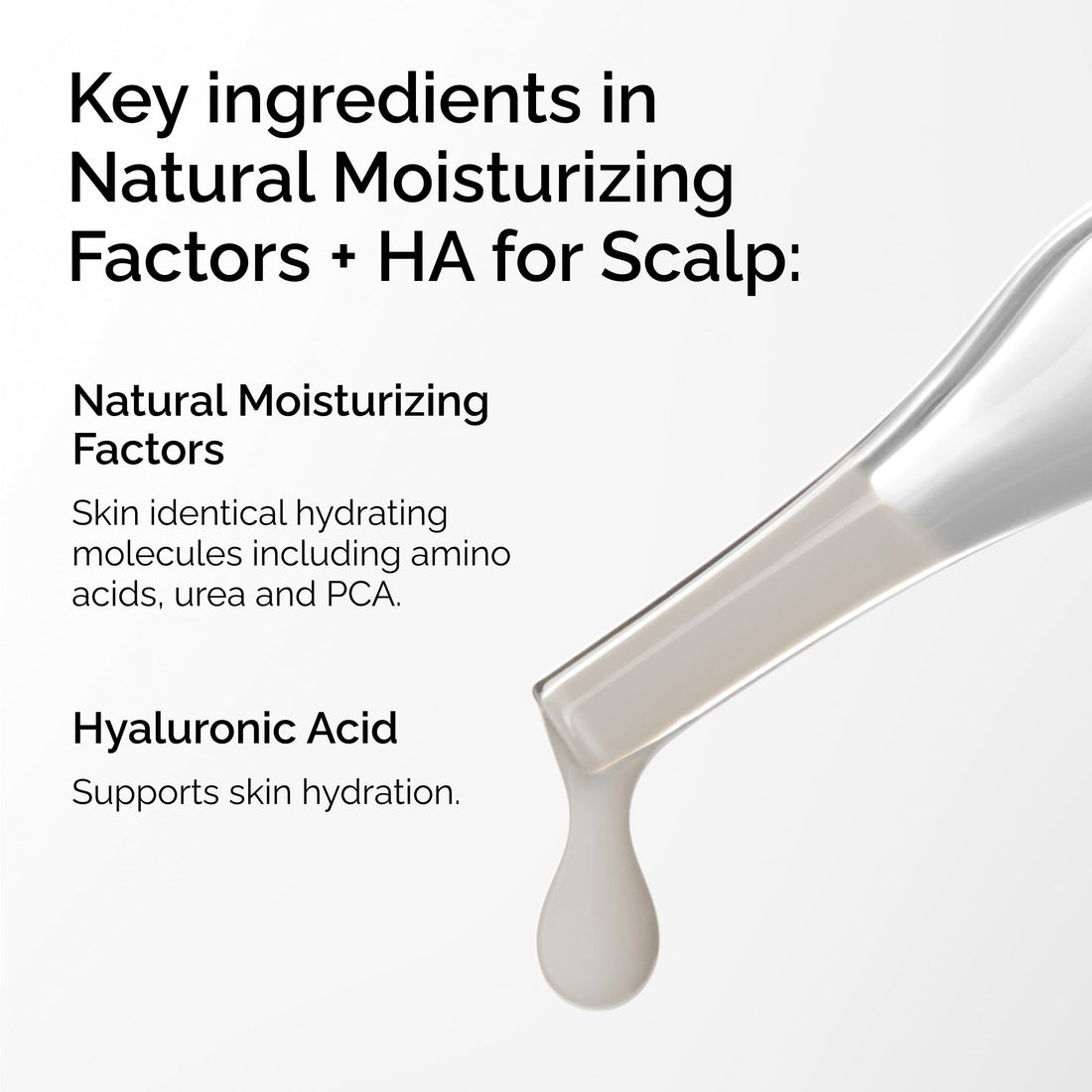 The Ordinary Haarpflege Natural Moisturizing Factors + Hyaluronic Acid, leichtes hydrierendes Kopfhautserum mit Hyaluronsäure und Squalan, 60 ml