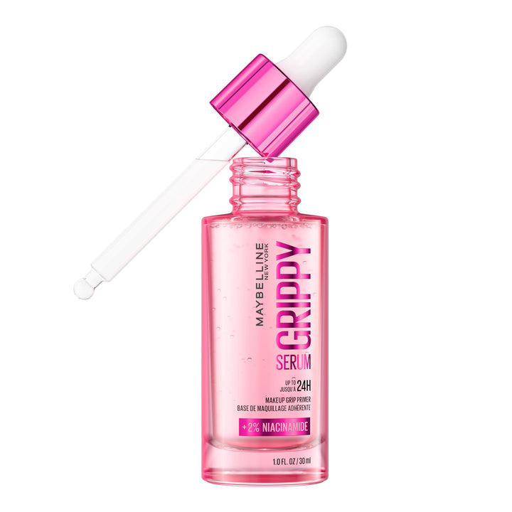 Maybelline New York Grippy Serum Makeup Primer, Glides On Like A Serum, Up To 24H Wear, Instantly Plumps & Hydrates Skin, +2% Niacinamide, Water-Based Formula, Suitable For All Skin Types (30ml) Halalzen