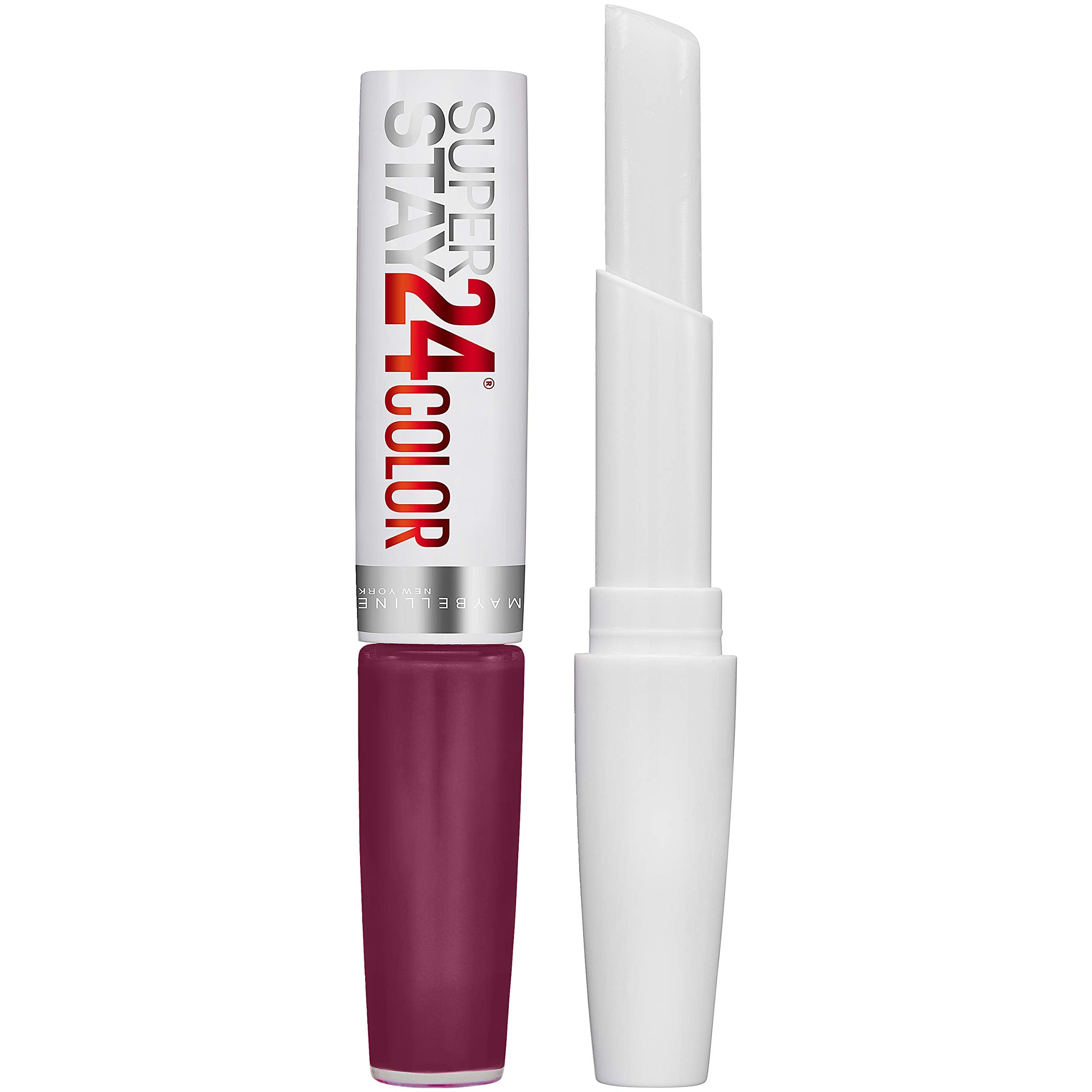 Maybelline Lipstick, SuperStay 24H Liquid Lipstick – Dual-Ended Long-Lasting Color & Moisturizing Lip Balm – Non-Drying, Transfer-Proof, Upto 24Hour, Dual Ended, Shade: 310 Forever Heather Halalzen