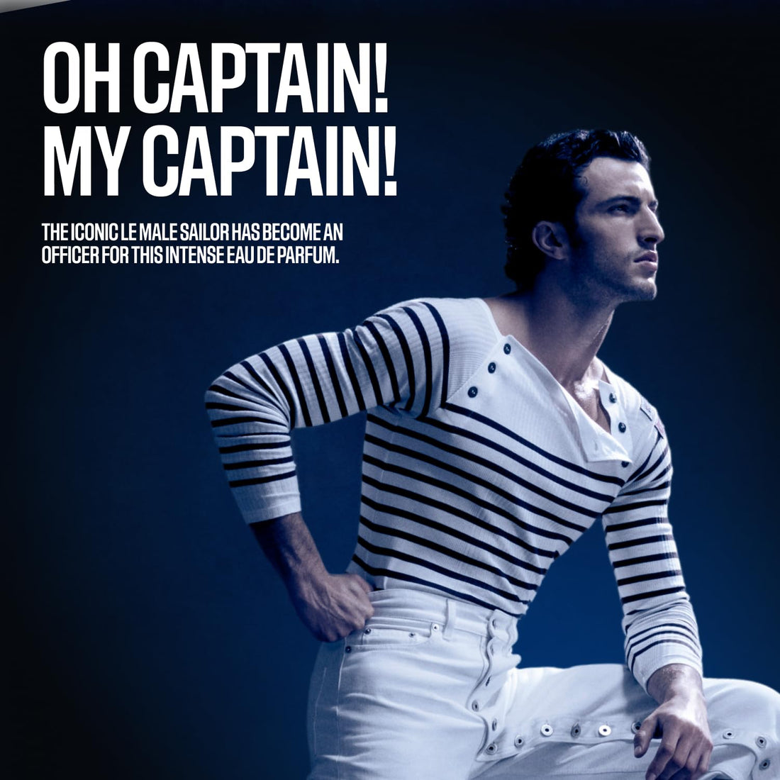 Jean Paul Gaultier Le Male Le Parfum - Eau de Parfum Intense Boisé Ambré pour Homme - Cardamome, Lavande & Iris, Vanille - Vaporisateur Parfum Homme, 125 ml