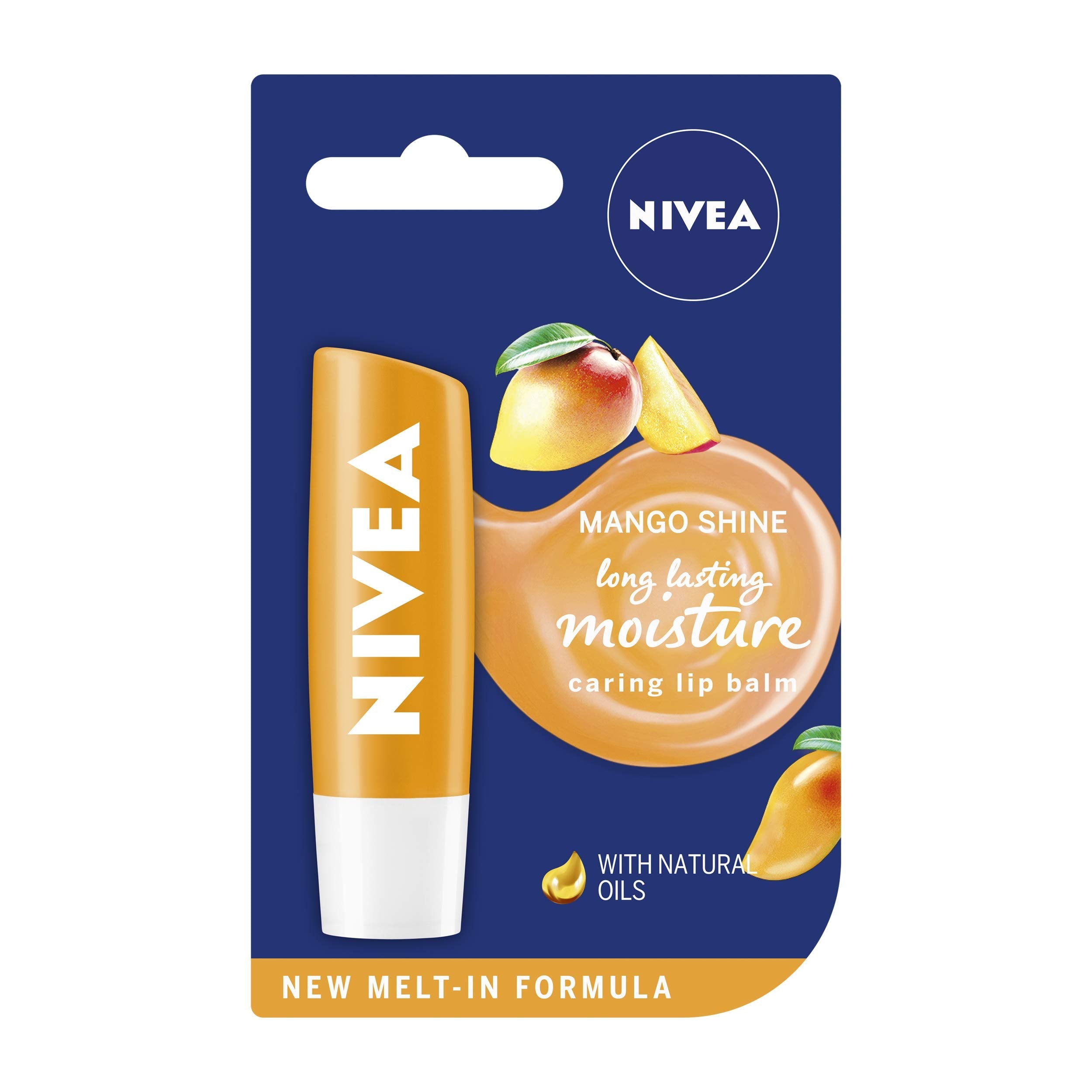NIVEA Cherry Shine Lip Balm (4.8g), Flavoured Lip Balm with Shea Butter, Natural Oils and Vitamins, Provides 24h Moisture and a Soft Red Shine, Vegan Lip Care Formula Halalzen