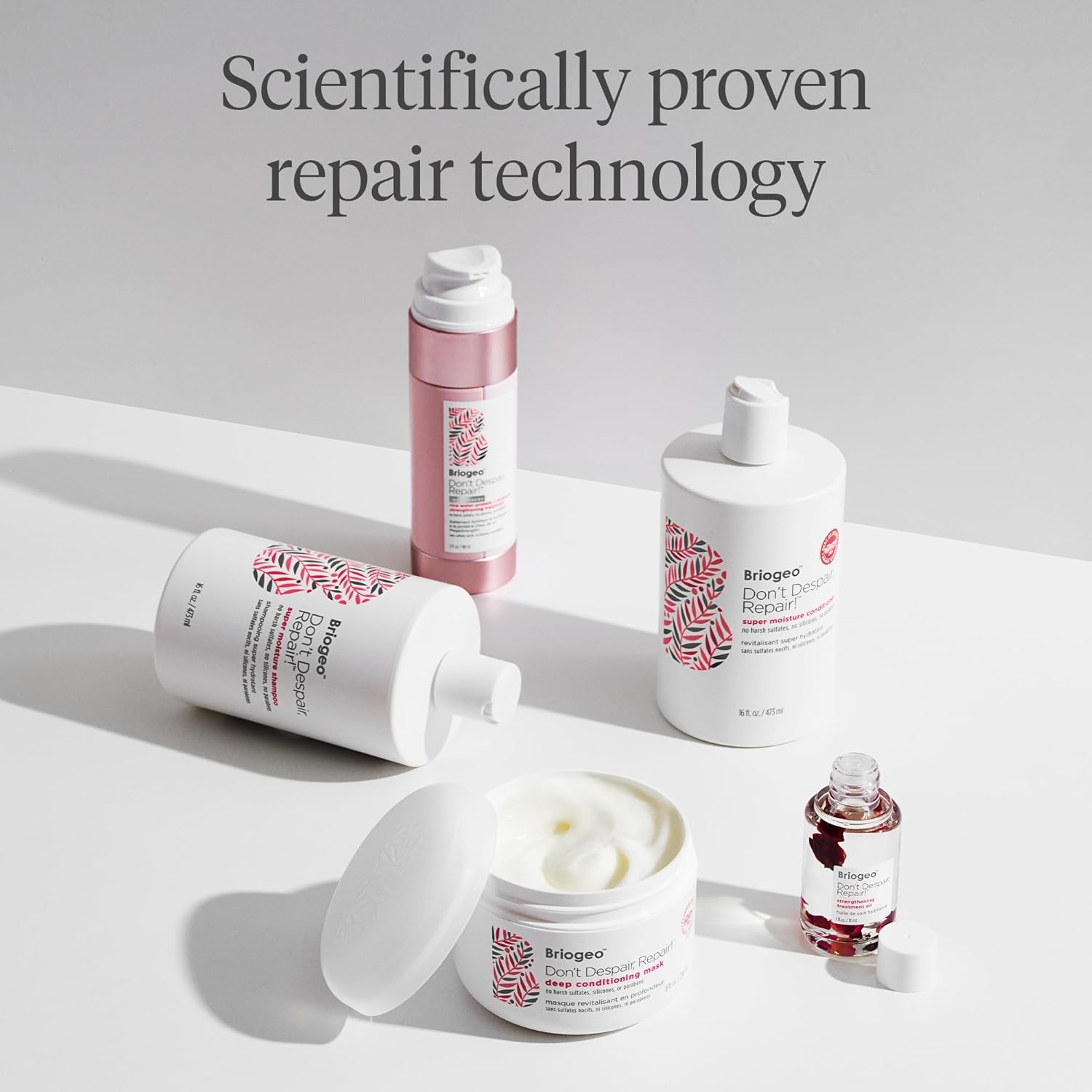 Briogeo Don’t Despair Repair! Strengthening Treatment Oil, Hair Oil Treatment for Dry, Damaged Hair, No Harsh Sulfates, Silicones or Parabens - 30 ml