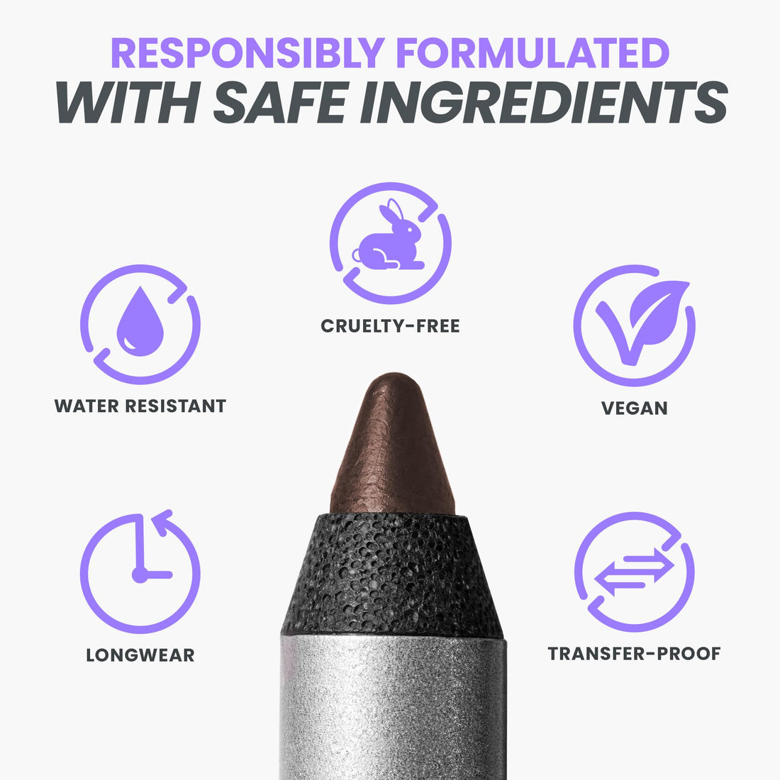 Wonderskin Eyeliner Pencil, 1440 Longwear Deep Black Eyeliner Pencil - Waterproof, Sharpenable & Smudge Proof (Liquorice)