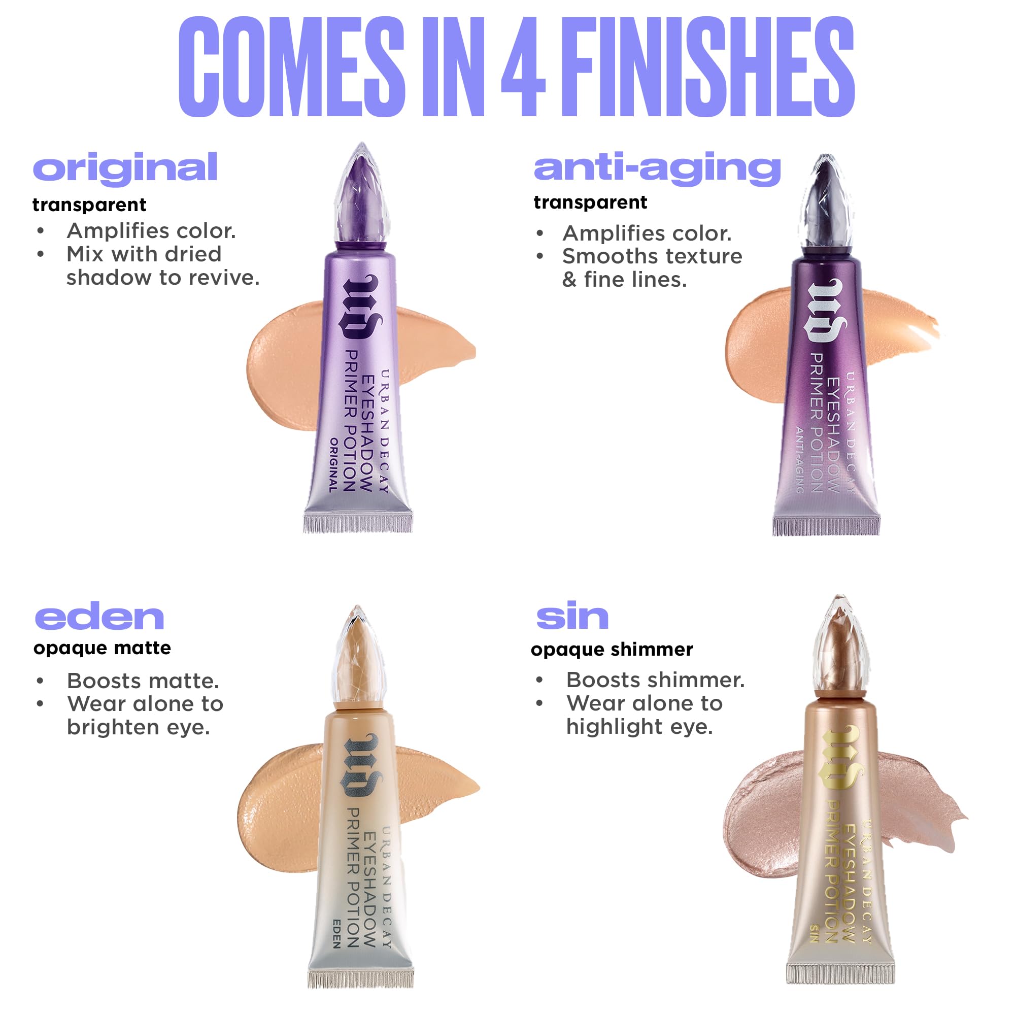 Urban Decay Eyeshadow Primer Potion, Long-Lasting Eye Makeup Primer, Creates Smooth Canvas and Vibrant Eyeshadow Colour Halalzen