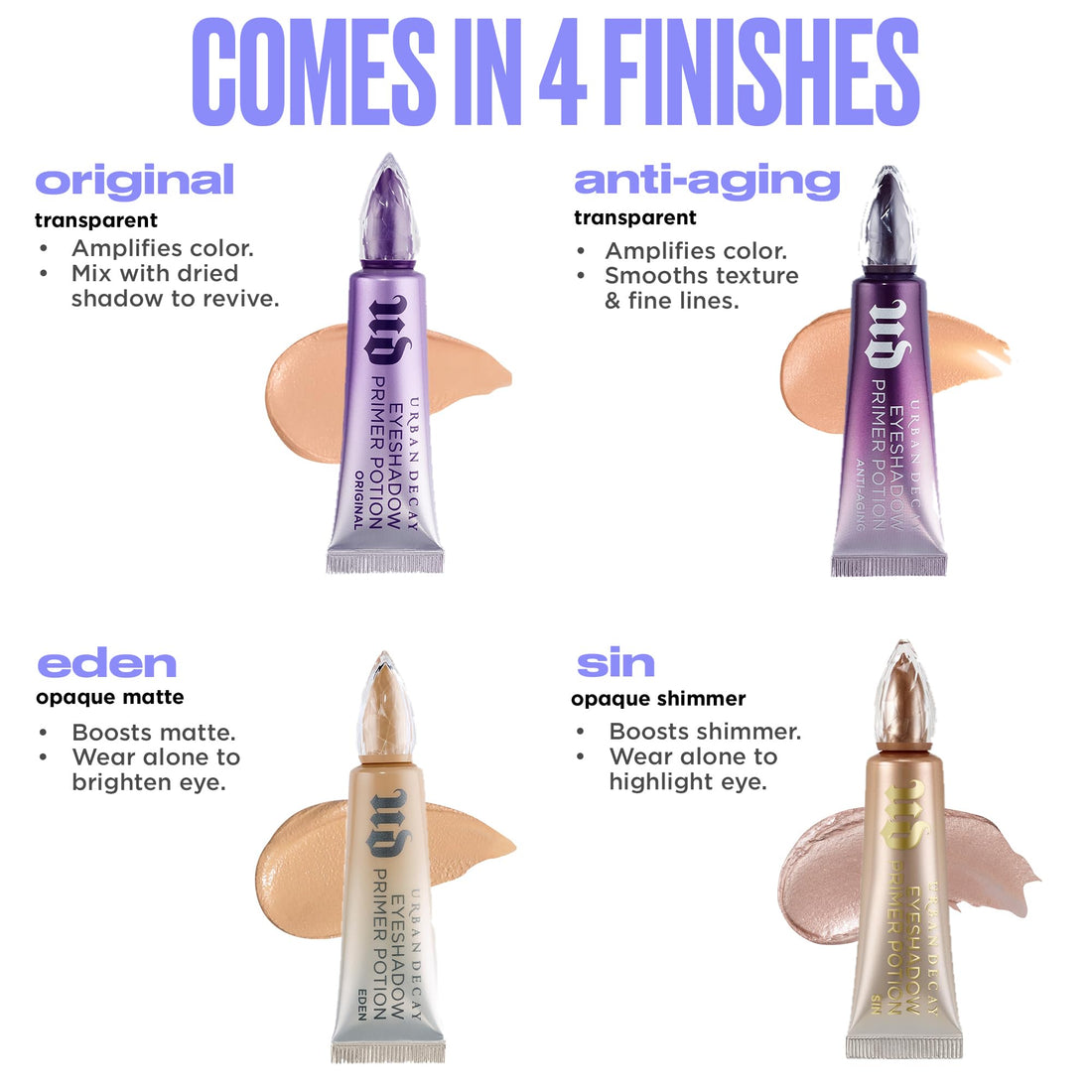 Urban Decay Eyeshadow Primer Potion, Long-Lasting Eye Makeup Primer, Creates Smooth Canvas and Vibrant Eyeshadow Colour Halalzen