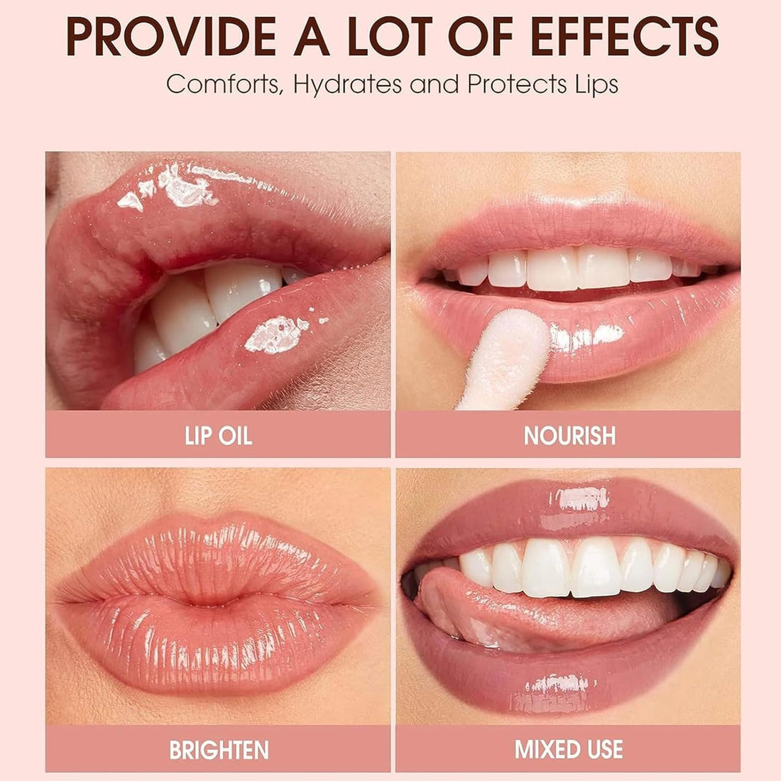 Lip Gloss and Lip Liner Set, Tinted Lip Gloss with Lip Pencil, Waterproof Long Lasting Glossy Lip Combo, Nude Lip Makeup Kit for Women (#V02+104) Halalzen