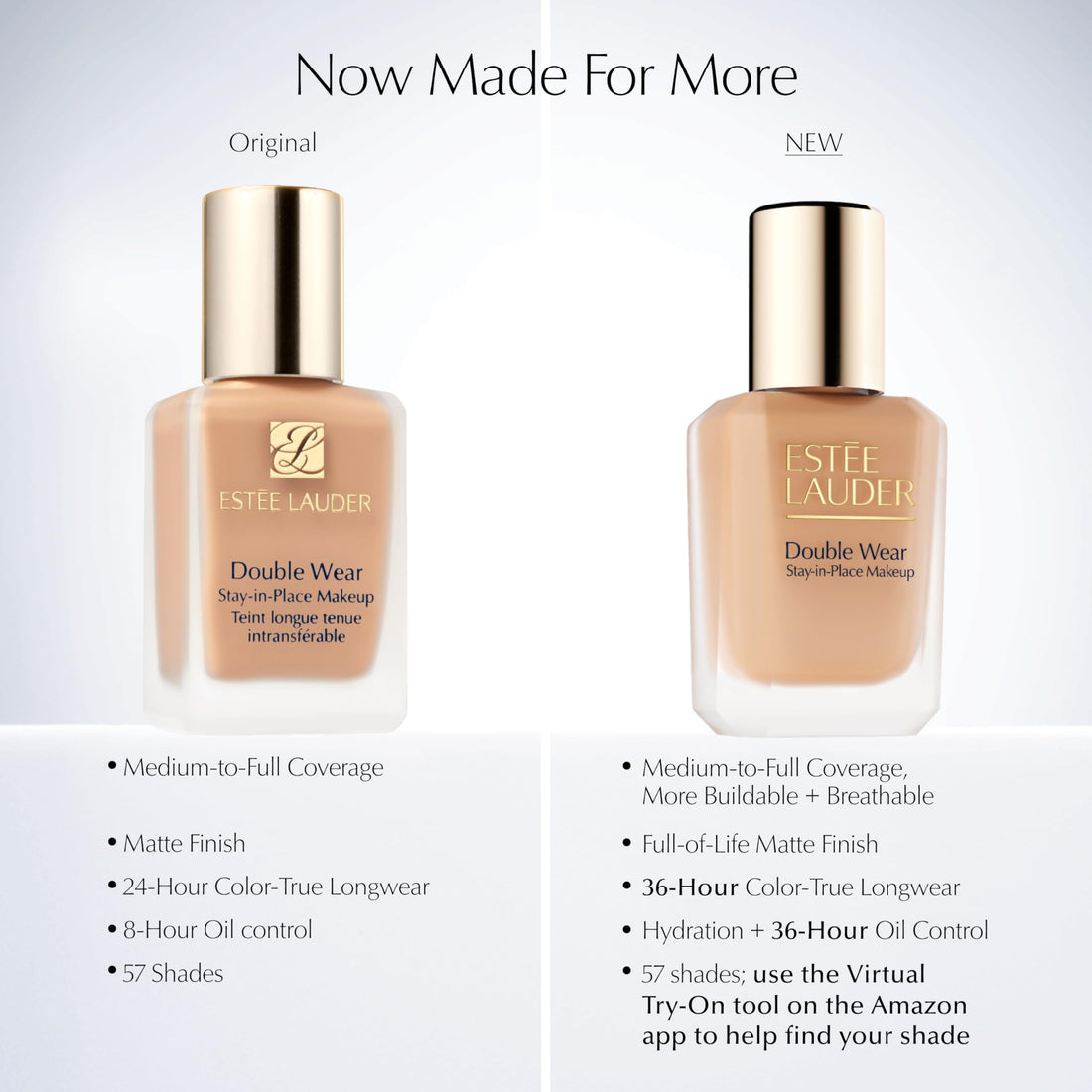 Estée Lauder Double Wear Stay-in-Place Makeup | 36-Hour Long-Wear Matte Foundation 30ml Halalzen