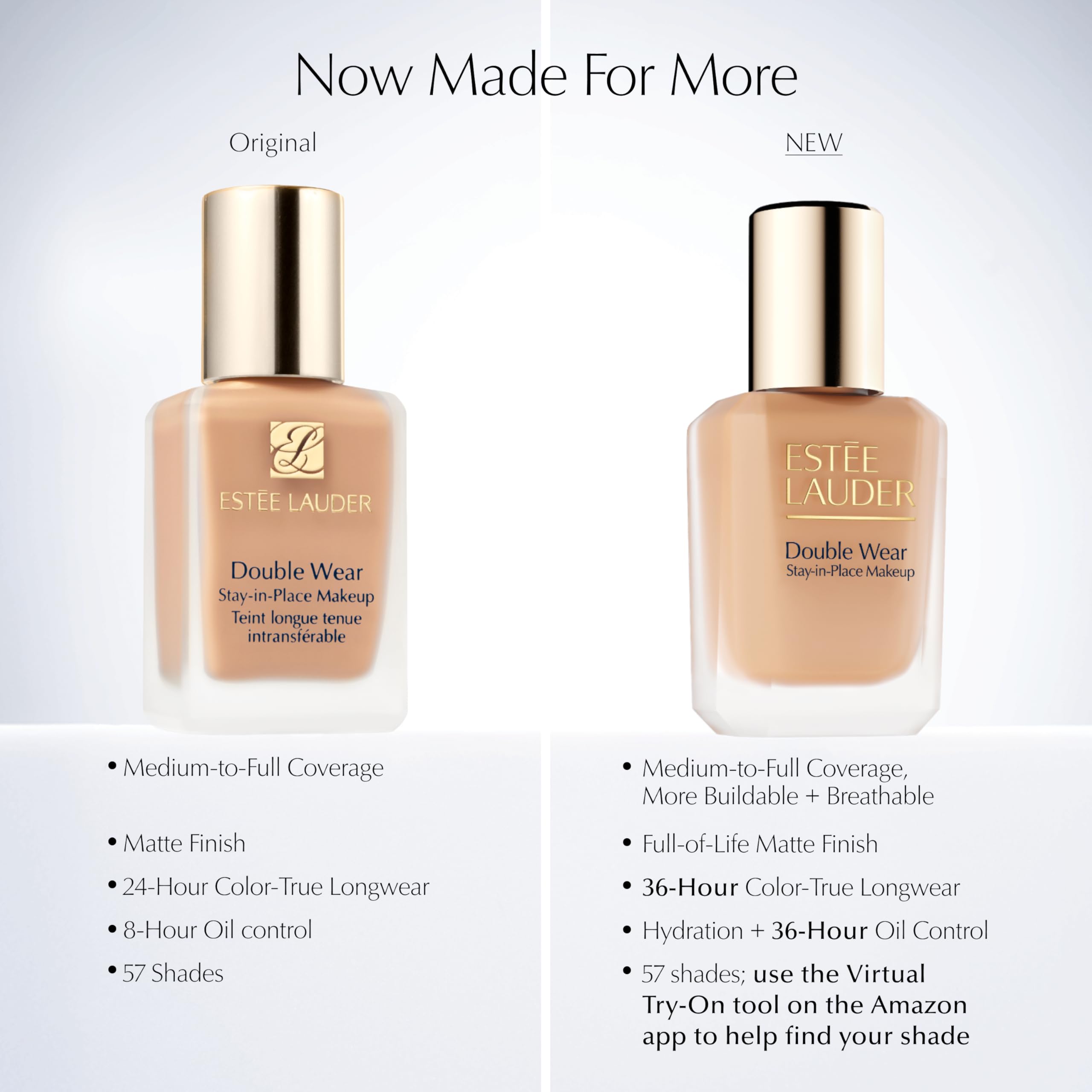 Estée Lauder Double Wear Stay-in-Place Makeup | 36-Hour Long-Wear Matte Foundation 30ml Halalzen