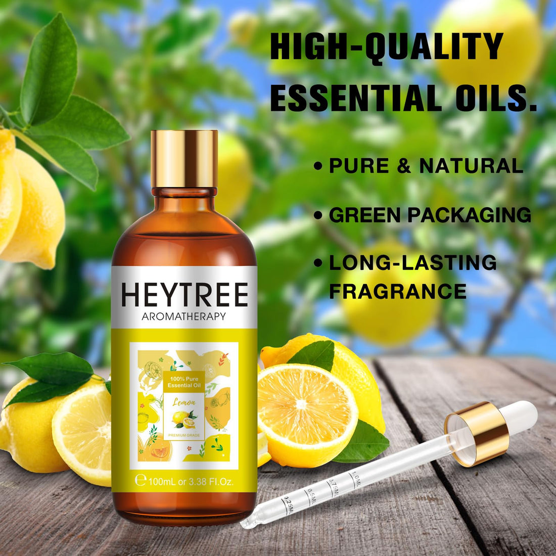 Peppermint Essential Oil 100ml - Pure Natural Essential Oils Strong,Fresh Minty Scent Increases Clarity - Perfect for Aromatherapy,Diffuser, Clear Breathing-Strong Peppermint Oil