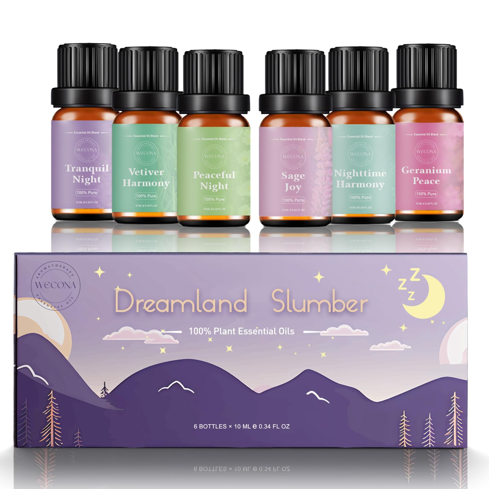 Premium Hotel Fragrance Oil Collection for Diffusers, Essential Oils for Diffusers for Home, Hotel Diffuser Fragrance Oils,Spa & Candle Making, White Tea, Citrus Luxe, Velvet Night and More - 6x10ml