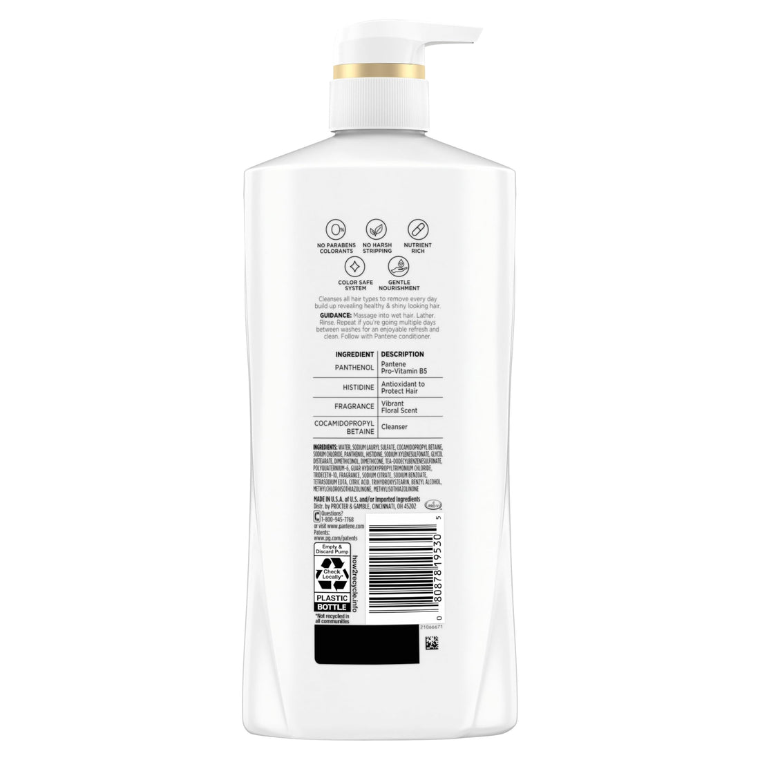 Pantene Shampoo & Conditioner Set, Daily Moisture Renewal - Pro-V Nutrients for Dry, Color-Treated, Straight to Curly Hair, 72-Hour Hydration & Softness, 52.8 Oz Total + Miracle Rescue Shot (0.5 Oz) Halalzen