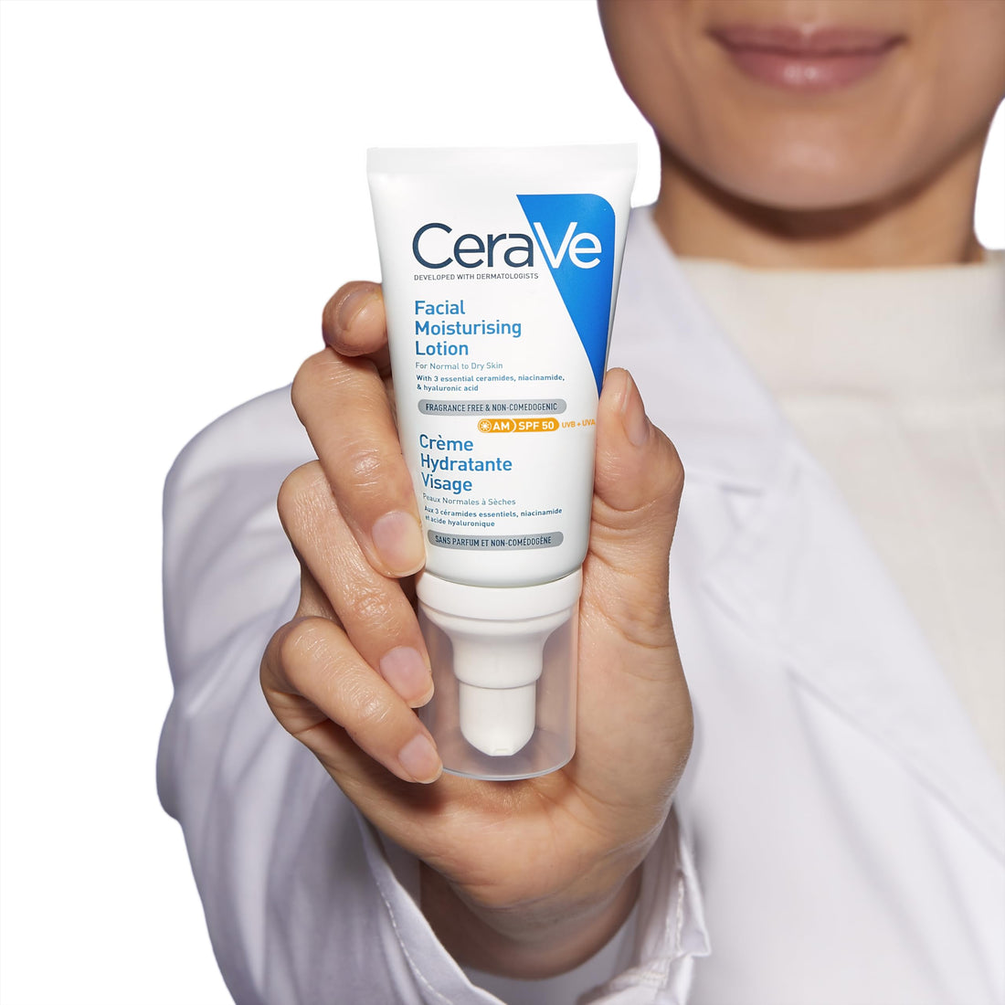 CeraVe AM Facial Moisturising Lotion Normal To Dry Skin 52ml With UV Protection And 3 Essential Ceramides