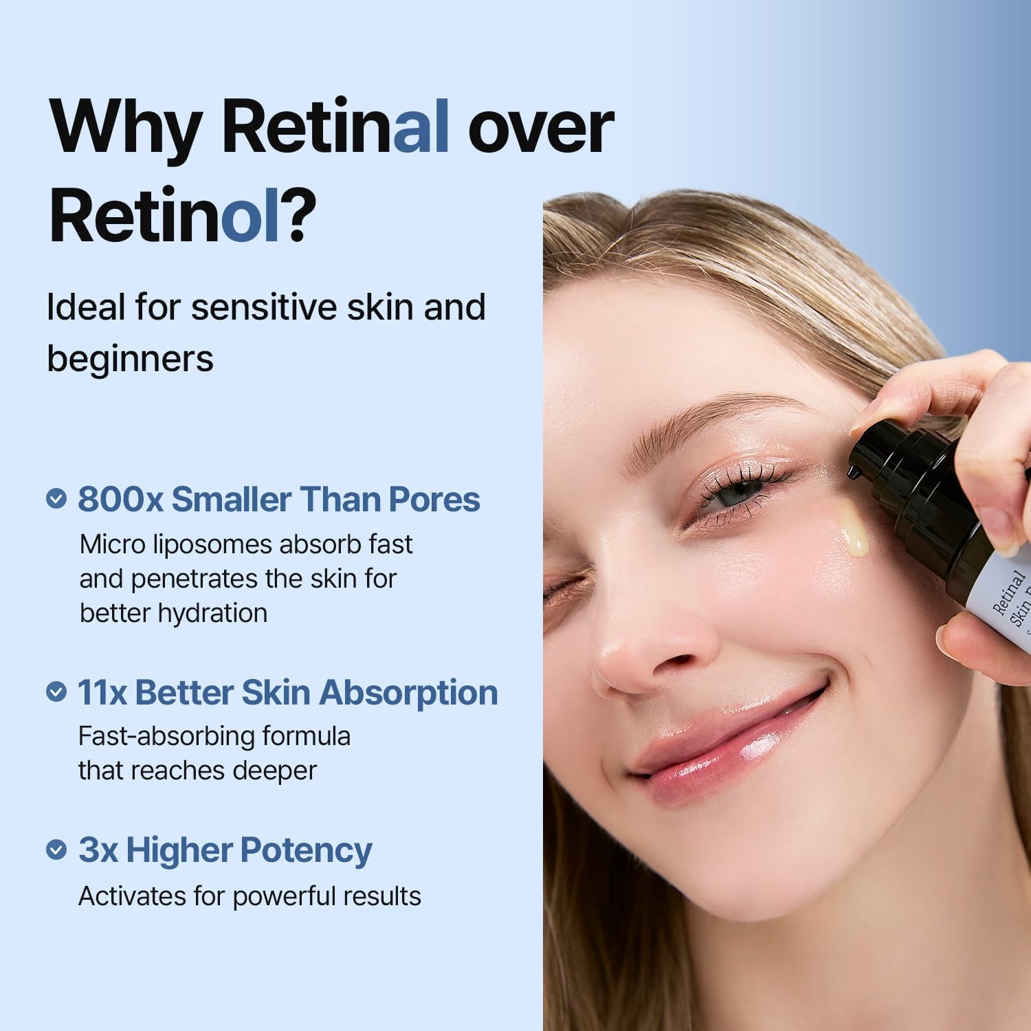 MEDITHERAPY Retinal Skin Booster Serum – Beginner-Friendly, Non-Irritating Retinol for Face and Body – Pore Minimizer, Wrinkle Treatment, Glass Skin – Korean Skin Care, 150ml Large Size