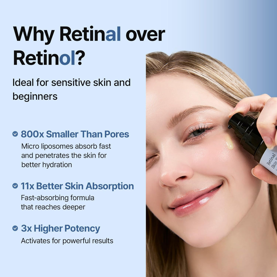 MEDITHERAPY Retinal Skin Booster Serum – Beginner-Friendly, Non-Irritating Retinol for Face and Body – Pore Minimizer, Wrinkle Treatment, Glass Skin – Korean Skin Care, 150ml Large Size