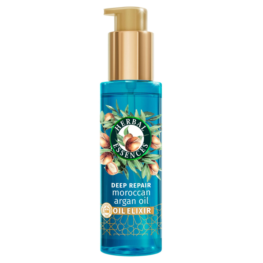 Herbal Essences Deep Repair Moroccan Argan Oil Elixir 95ml for Smooth and Shiny Hair. Deeply Penetrates Hair to Nourish, Strengthen and Repair. Lightweight and Vegan Formula
