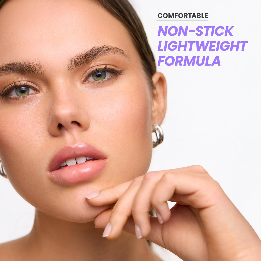 Wonderskin Wonder Blading Top Gloss - Lip Gloss, High Shine Finish, Blue Makeup For Lips (Silver Glitter)
