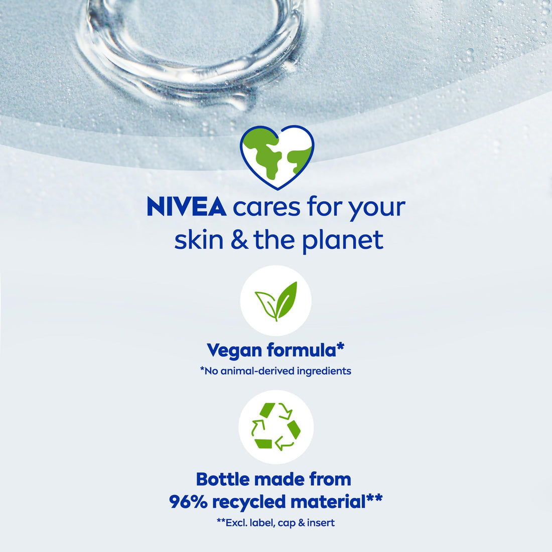 NIVEA Double Effect Waterproof Eye Make-Up Remover (125ml), Daily Use Face Cleanser for Make-Up and Mascara with Cornflower Extract and Biotin Halalzen
