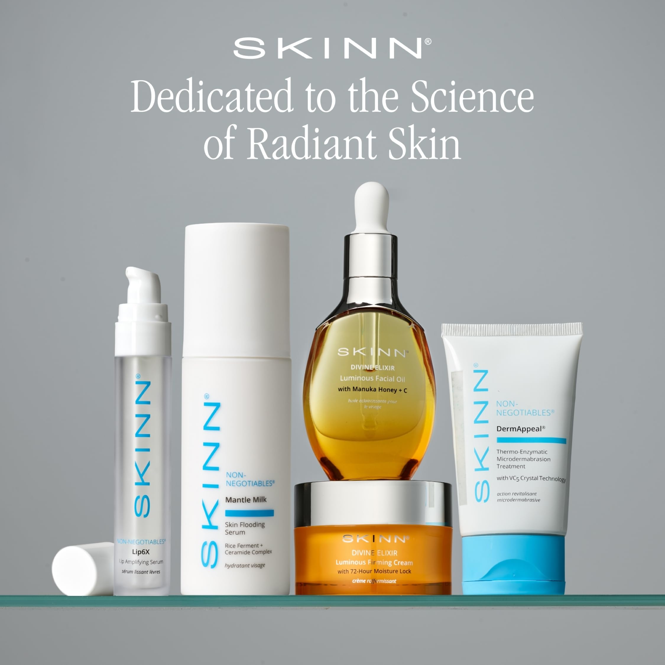 SKINN Lip Amplifying Serum, Lip6X with Peptides - Deep Moisturizing Serum Plumps, Hydrates & Smooths Lips & Boosts Collagen Production - Lip Care Products for Women Halalzen
