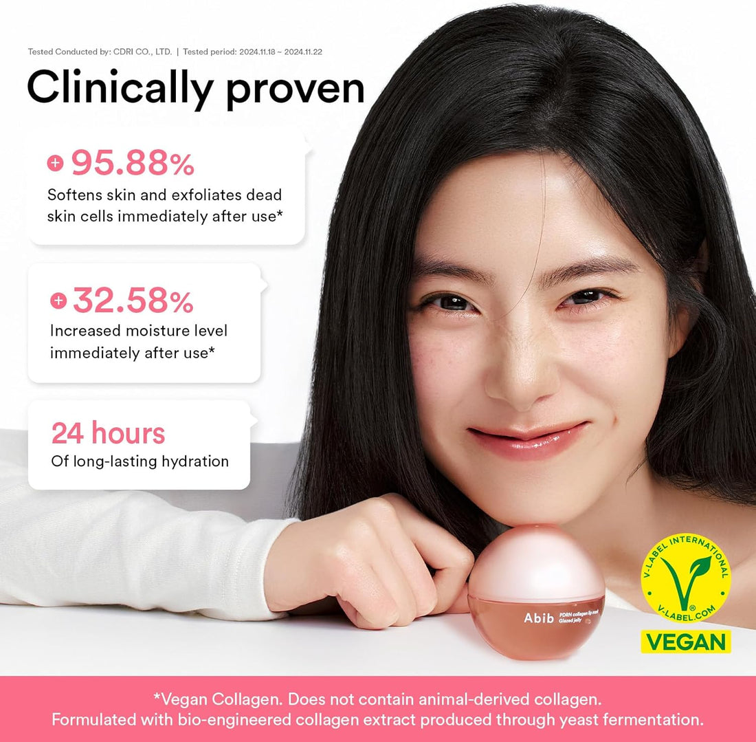 Abib PDRN Collagen Lip Mask Glazed Jelly 0.38 fl oz | Korean Lip Butter Balm Overnight Sleeping Mask Hydrating Care Moisturizer Treatment for Flakey, Dry Lips Halalzen