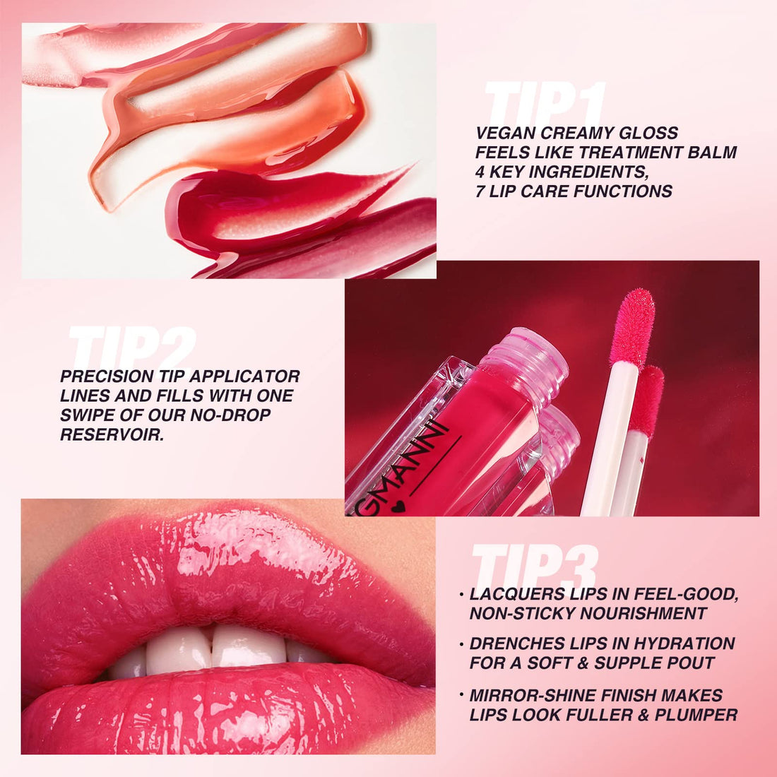 LANGMANNI 12Pcs Lip gloss Collection Makeup Set,Shiny Smooth Soft Liquid Lip Glosses Lip Stain With Rich Varied Colors For Girls And Women Makeup(Color-A) Halalzen