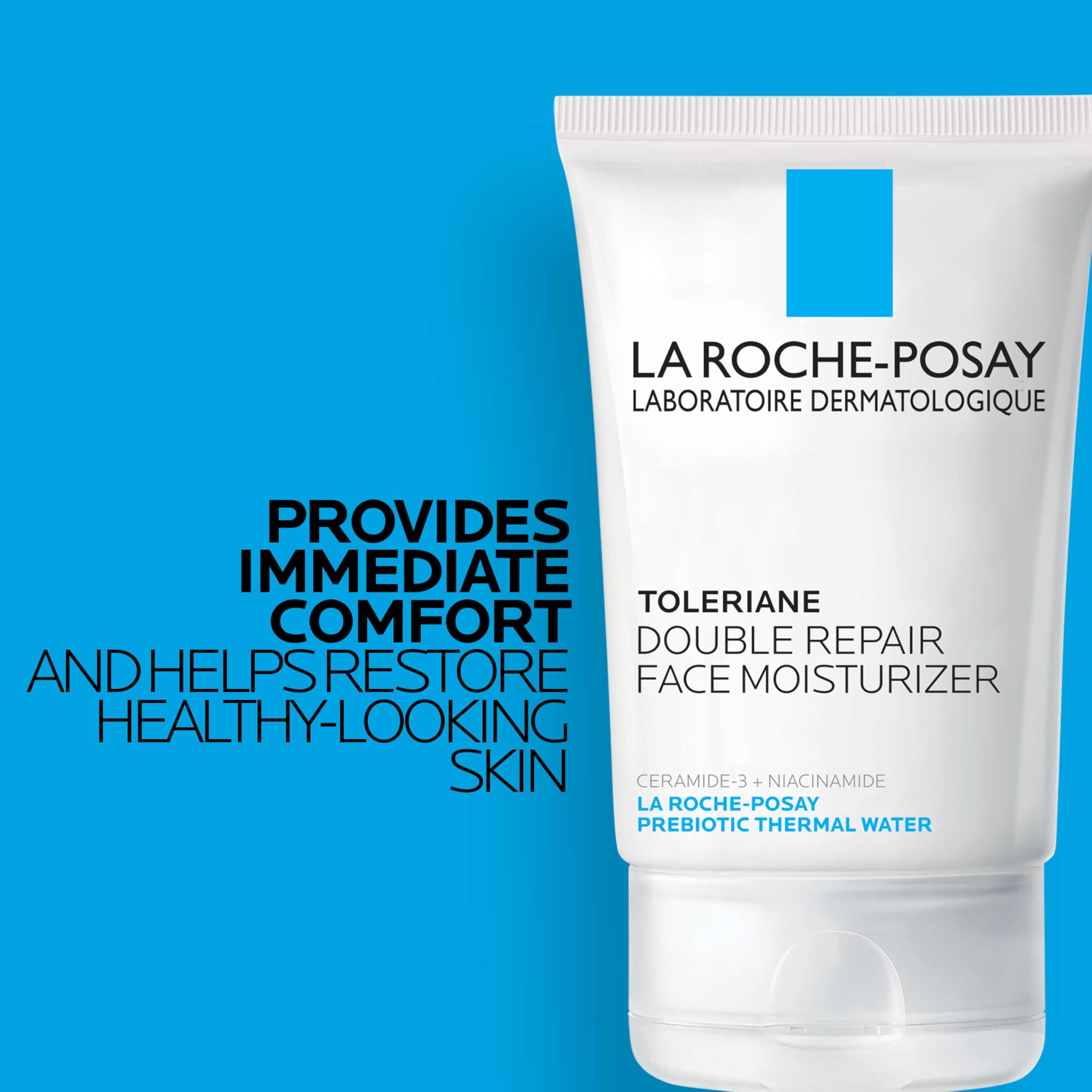 La Roche-Posay Toleriane Double Repair Face Moisturizer, Daily Moisturizer Face Cream with Ceramide & Niacinamide for All Skin Types, Immediate Comfort & Long Lasting Hydration, Fragrance Free Halalzen
