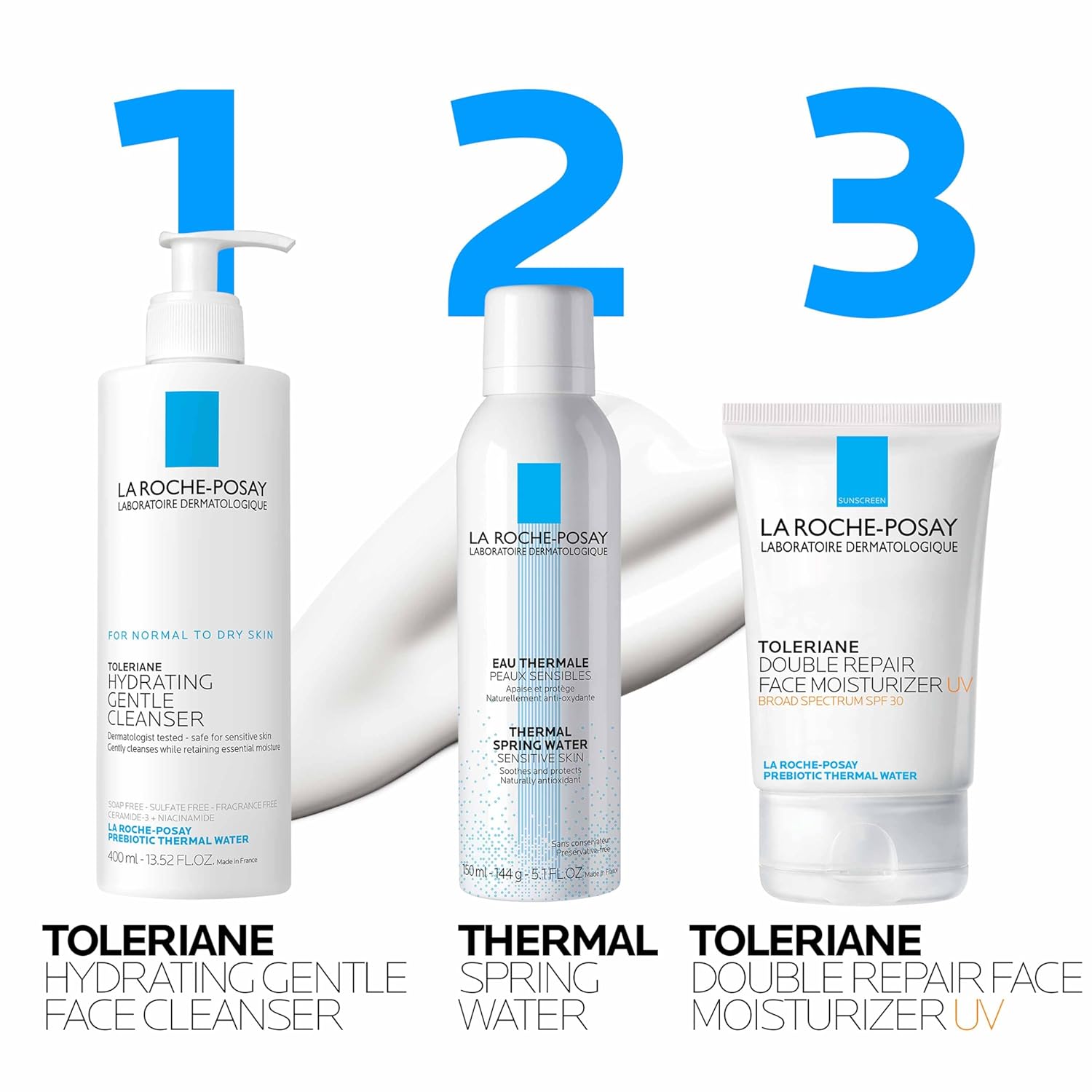 La Roche-Posay Toleriane Double Repair UV SPF Moisturizer for Face, Daily Facial Moisturizer with Sunscreen SPF 30, Niacinamide and Glycerin, Oil Free, Moisturizing Sun Protection Halalzen