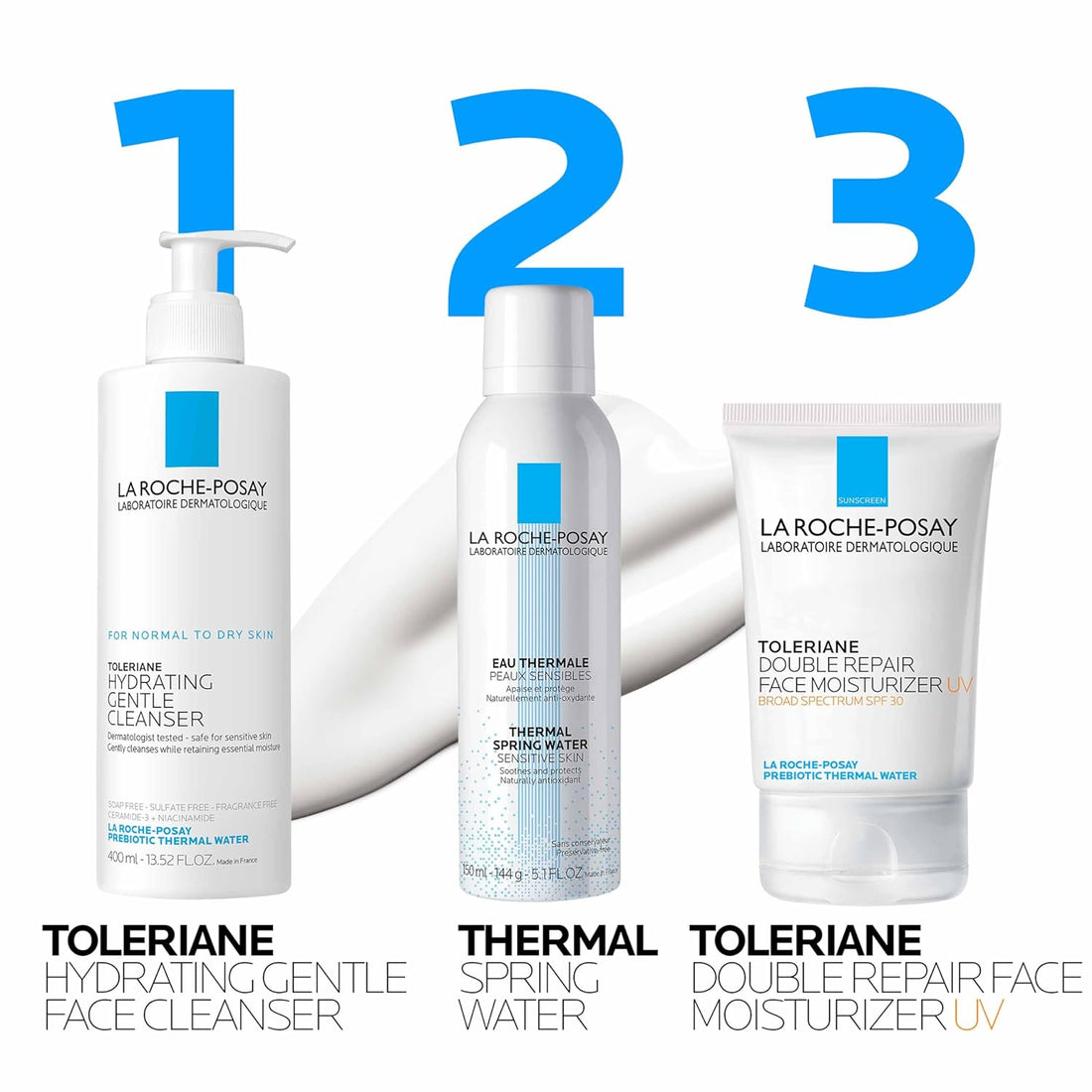 La Roche-Posay Toleriane Double Repair UV SPF Moisturizer for Face, Daily Facial Moisturizer with Sunscreen SPF 30, Niacinamide and Glycerin, Oil Free, Moisturizing Sun Protection Halalzen