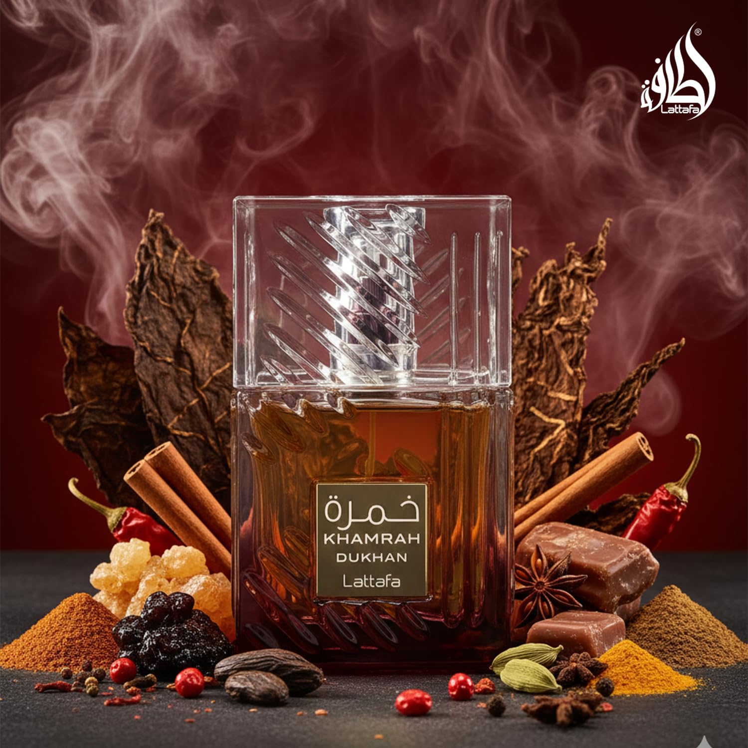 Lattafa Khamrah Qahwa - Vanilla, Warm Spicy, Cinnamon, Sweet - Eau de Parfum Long-Lasting Fragrance for Unisex, 3.40 Ounce / 100 ml