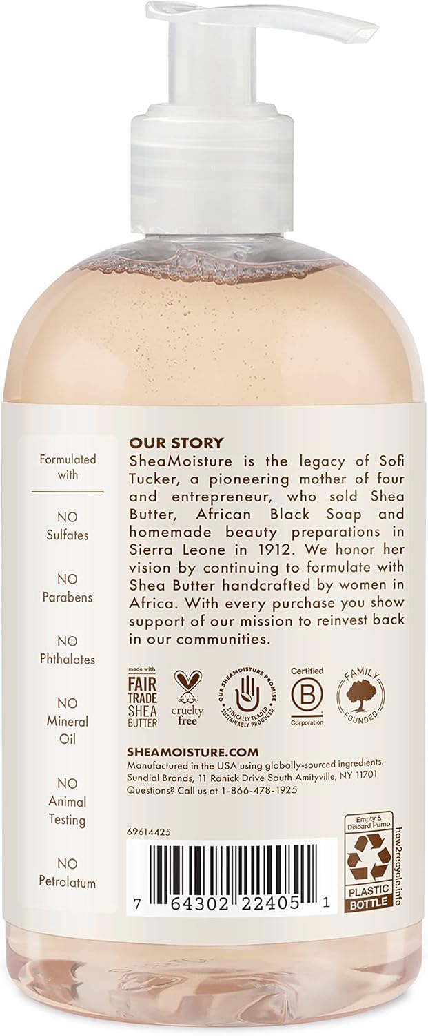 100 Percent Virgin Coconut Oil Baby Wash and Shampoo by Shea Moisture for Kids - 13 oz Body Wash
