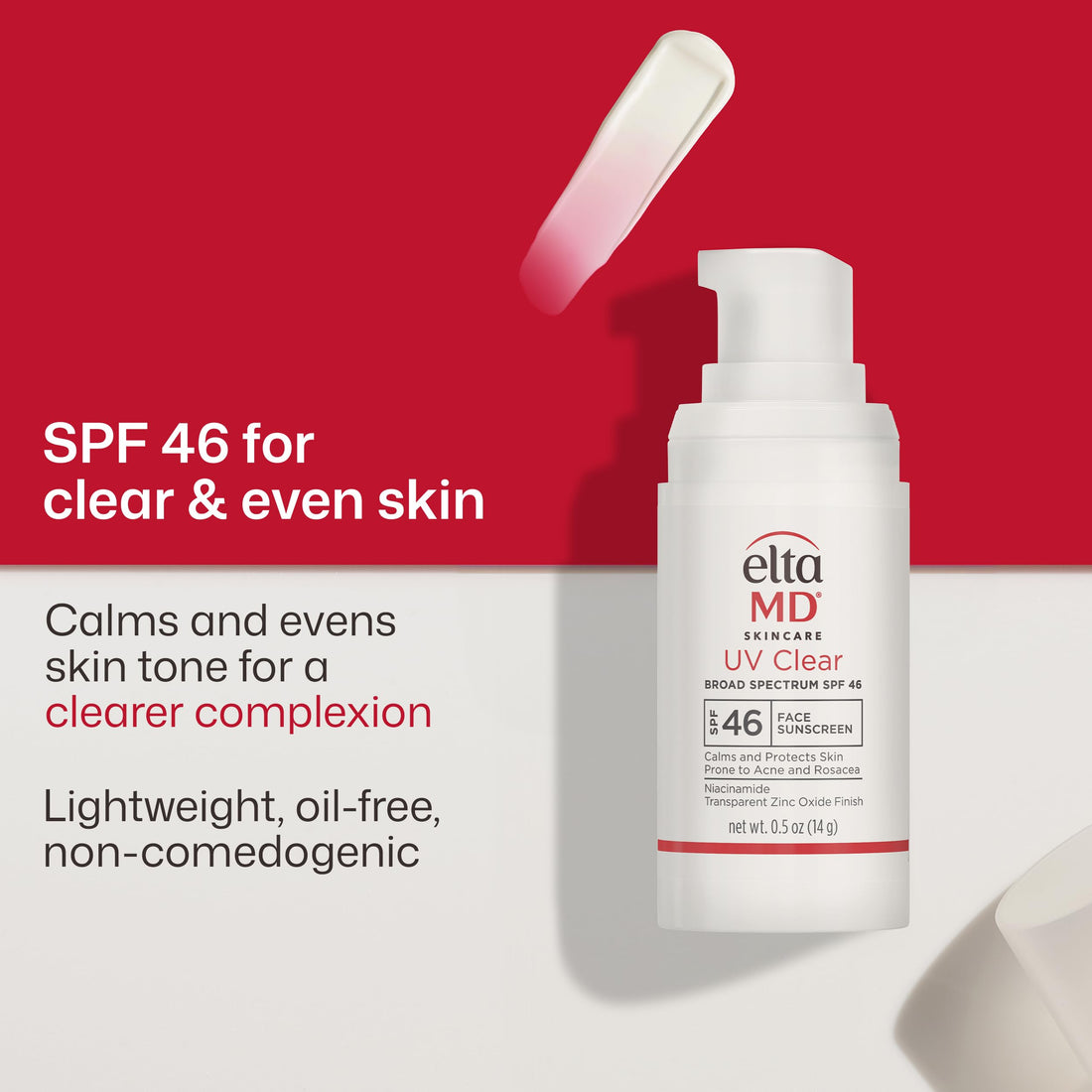 EltaMD UV Clear Face Sunscreen, Oil Free Sunscreen for Sensitive Skin with Zinc Oxide, Dermatologist Recommended Halalzen