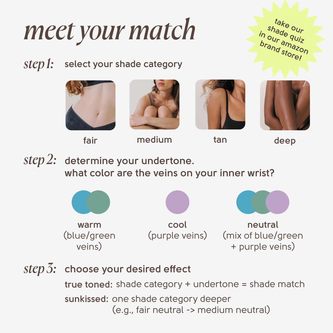 Tinge Body Makeup, wasser- und wischfest, mittlere Deckkraft, hält bis zu 48 Stunden, für alle Hauttypen, parfümfrei, vegan, hergestellt in den USA, 100 ml – Fair Warm