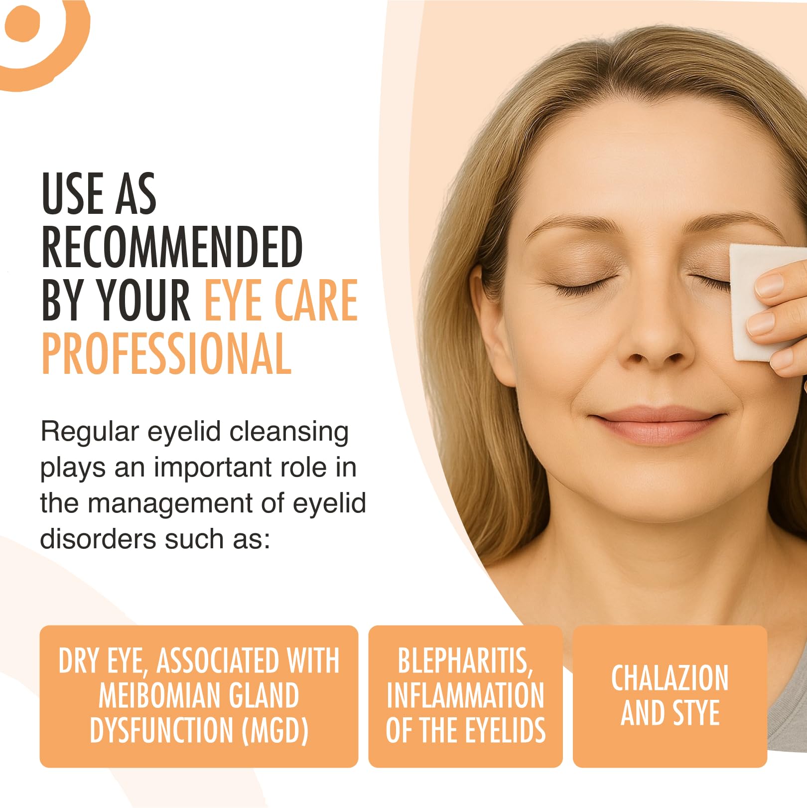 Blephaclean PF Daily Eyelid Wipes - Gentle Cleansing for the eyelids and skin around the eyes, Suitable for Babies (over 3 months old), children & adults, 20 Sterile Plastic-Free Wipes Halalzen